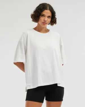 Leah Boyfriend Tee - White