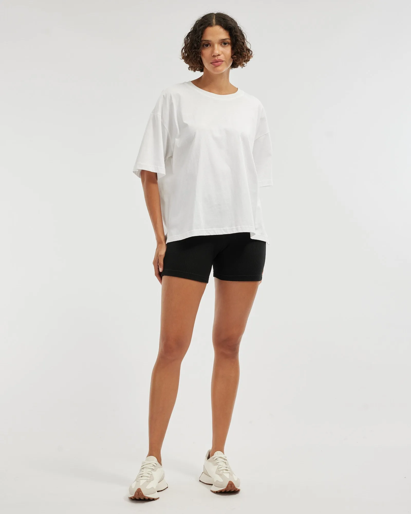 Leah Boyfriend Tee - White