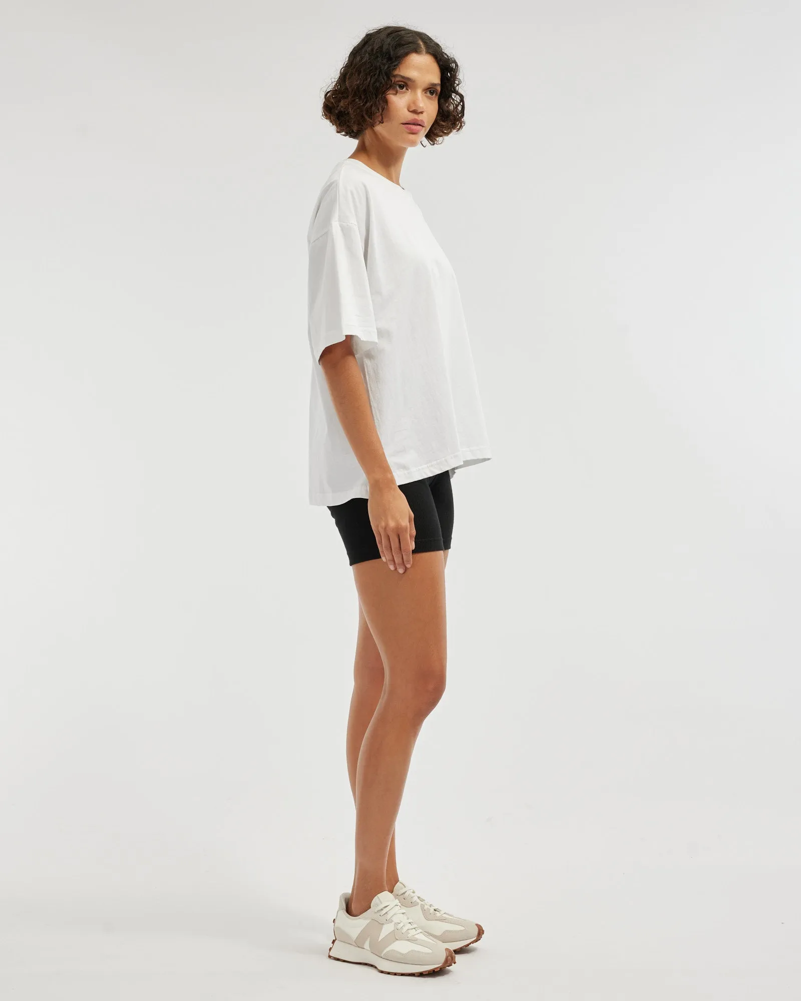 Leah Boyfriend Tee - White