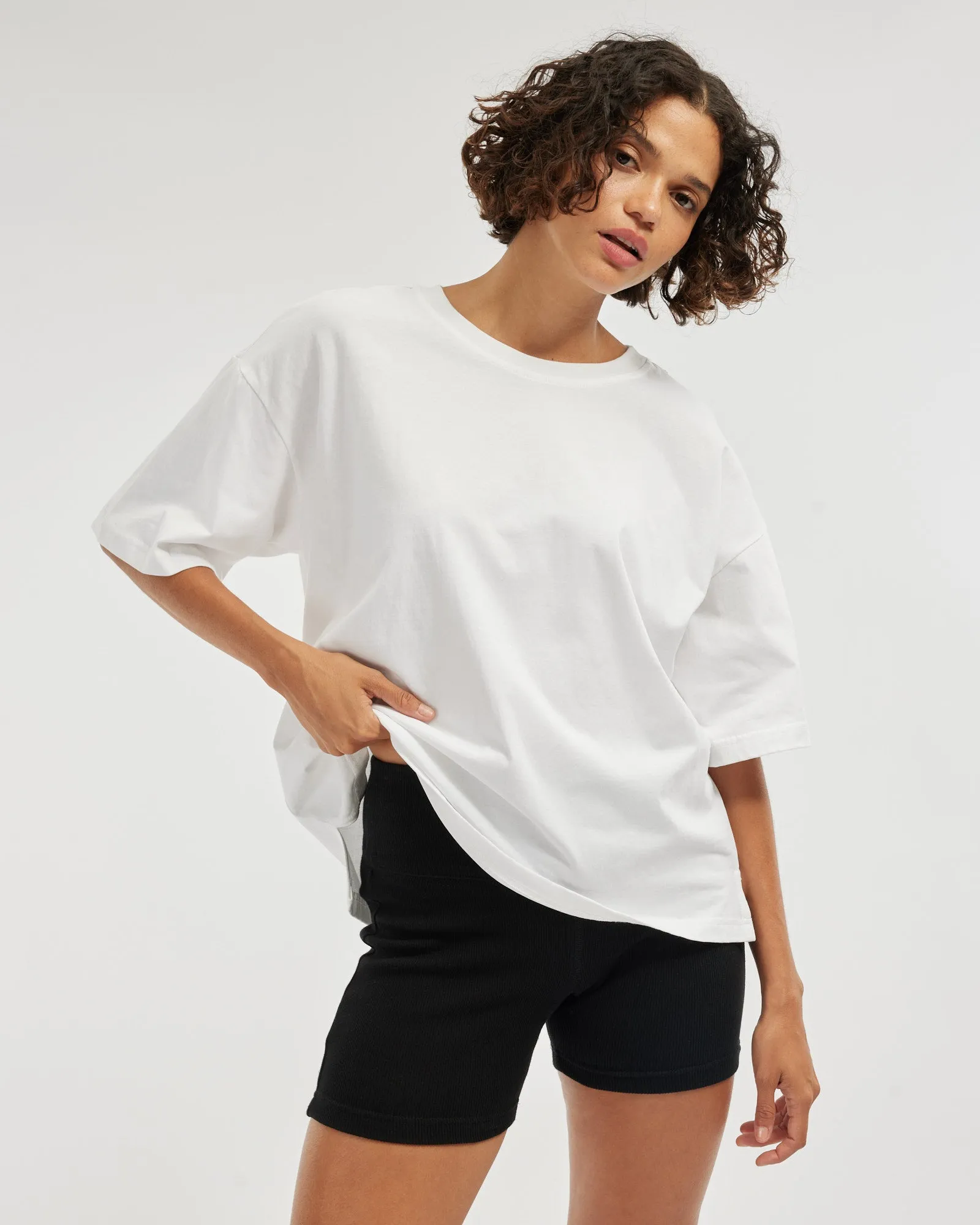 Leah Boyfriend Tee - White