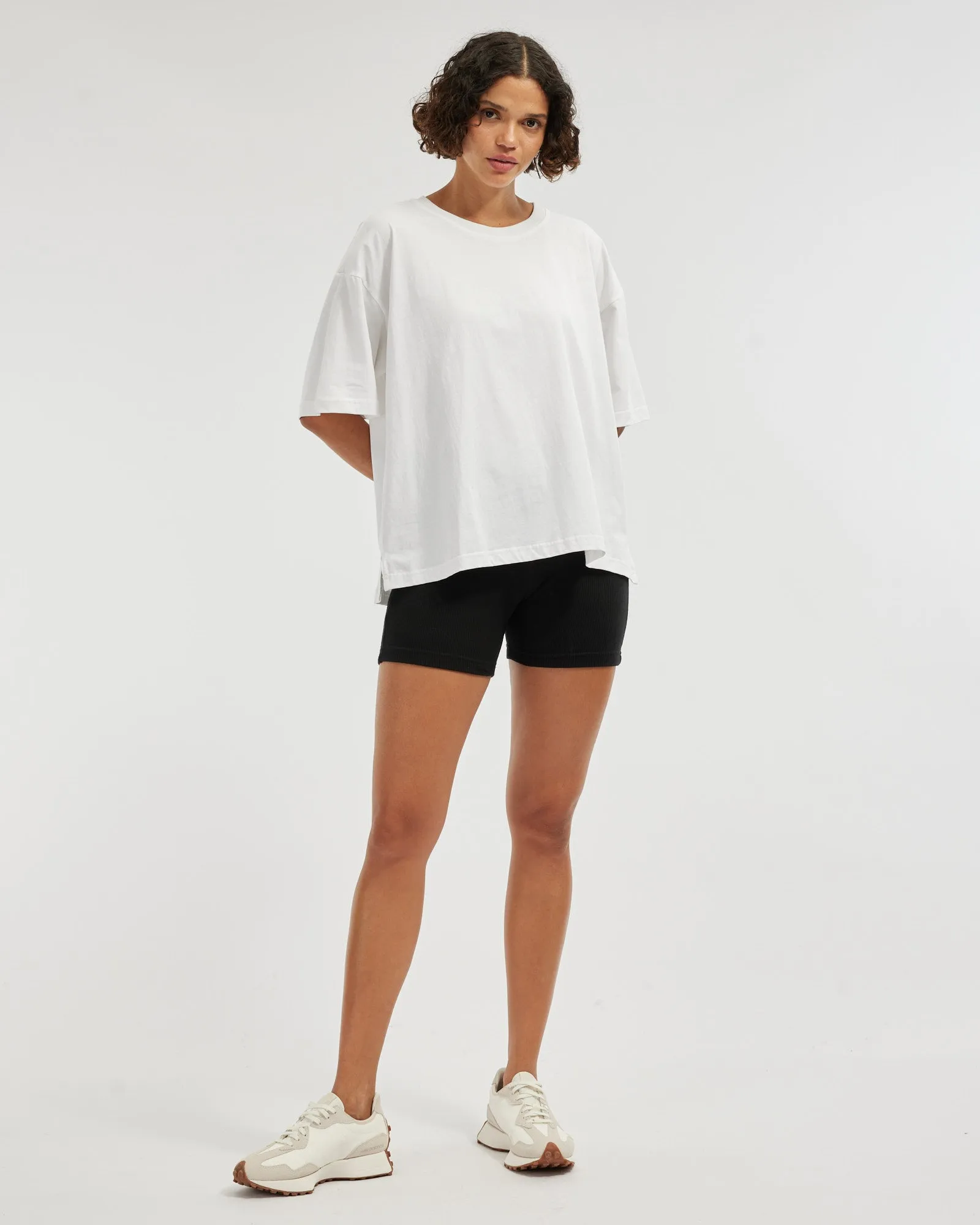 Leah Boyfriend Tee - White