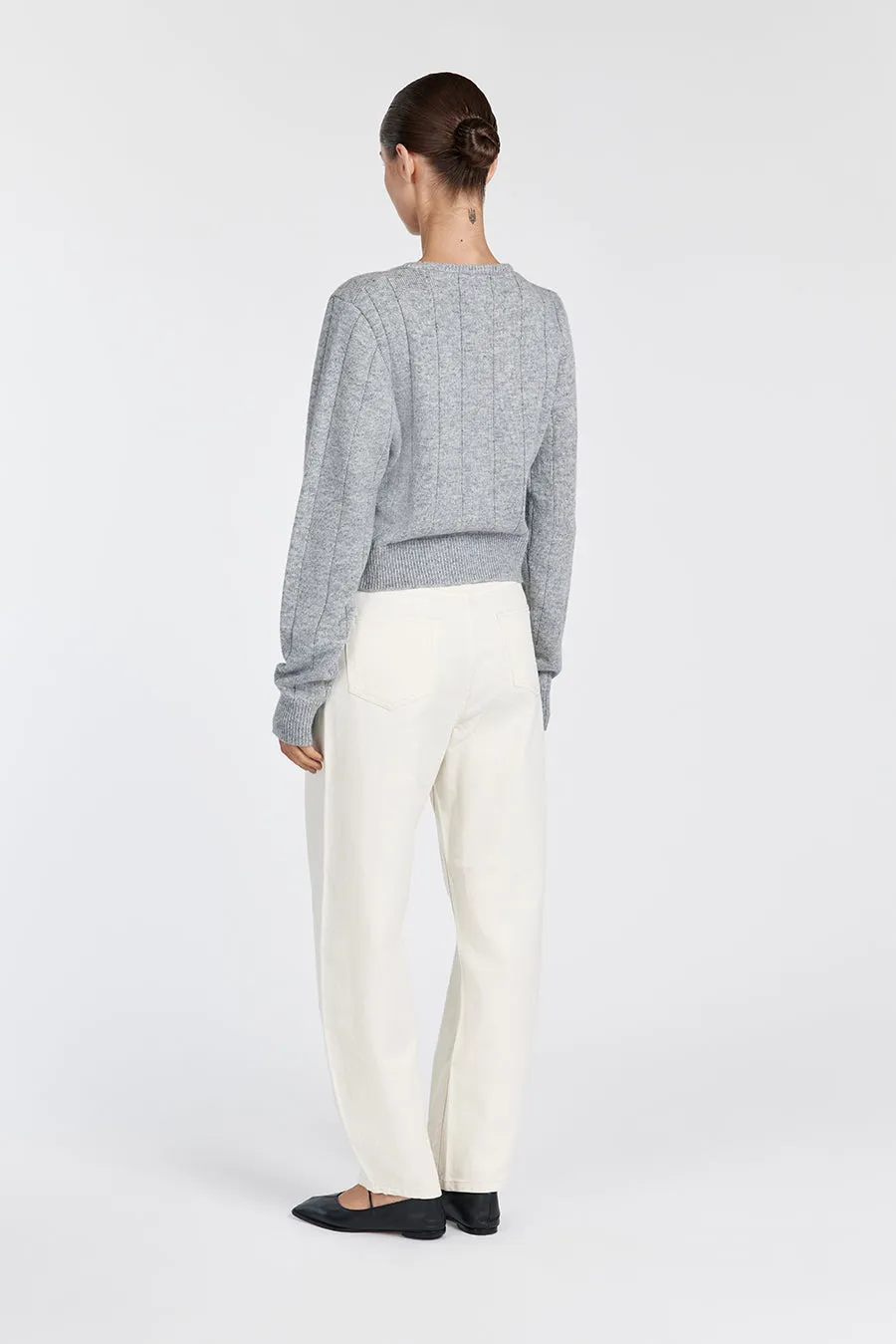 LEVI SILVER MARLE KNIT CARDIGAN