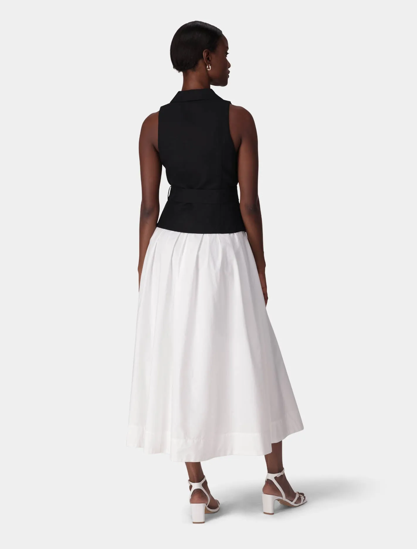 Liana 2 in 1 Collared Midi Dress