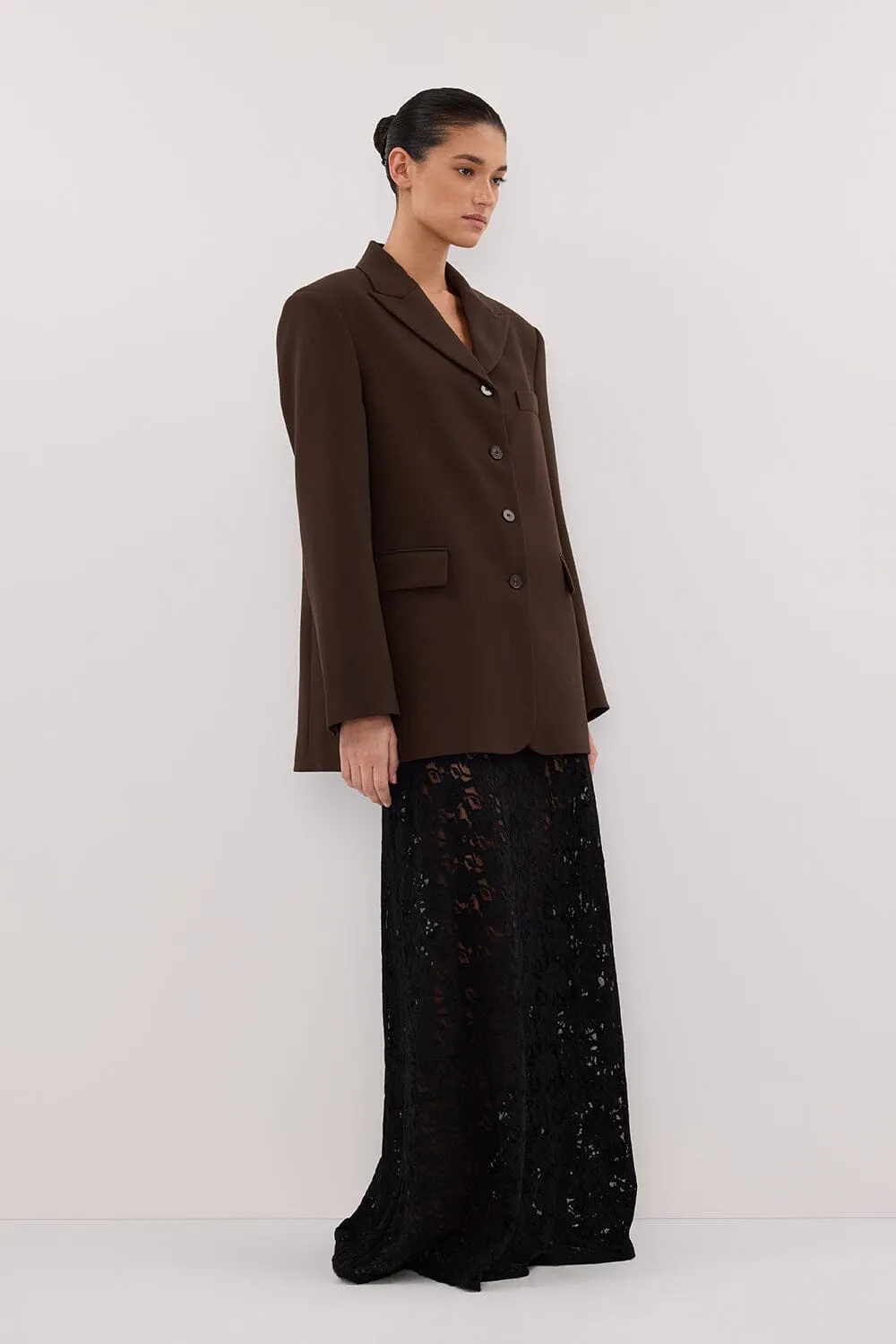 LIV BITTER CHOC BOYFRIEND BLAZER