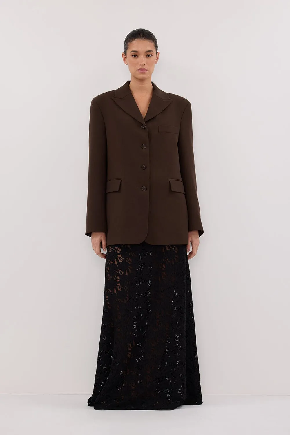 LIV BITTER CHOC BOYFRIEND BLAZER