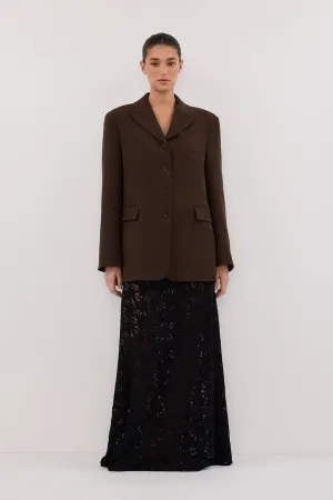 LIV BITTER CHOC BOYFRIEND BLAZER