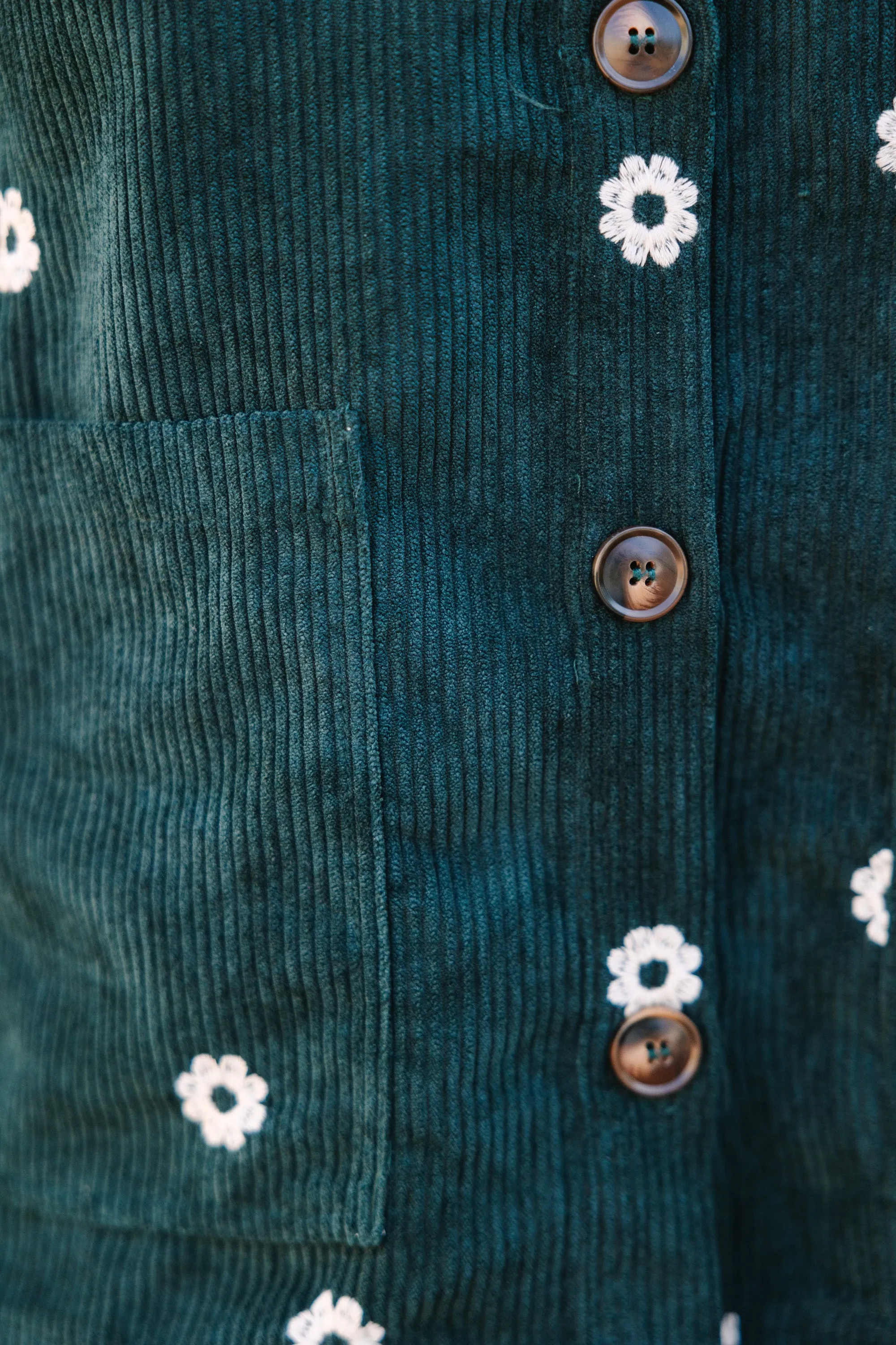 Looking For You Deep Green Corduroy Set