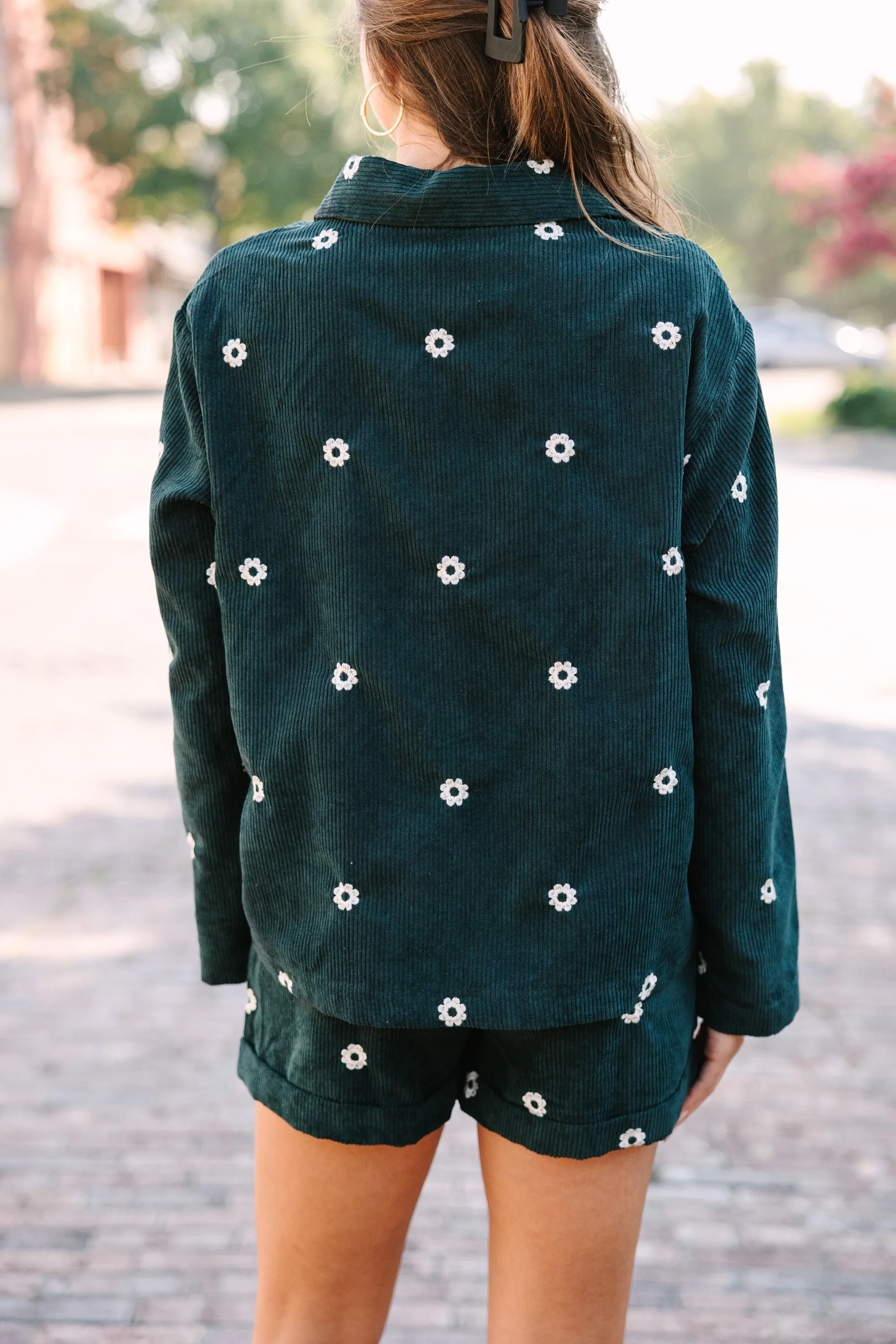 Looking For You Deep Green Corduroy Set