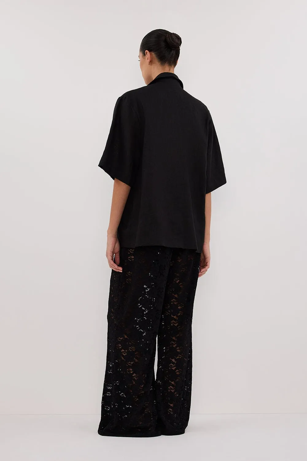LOULA BLACK LACE PANT