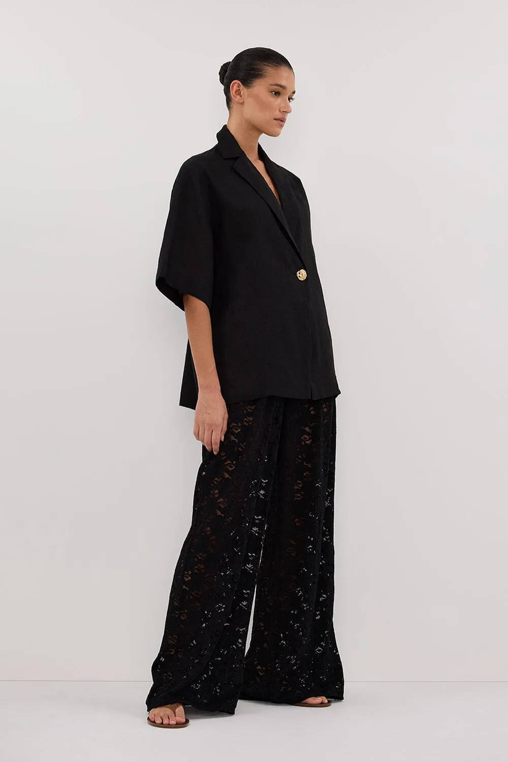 LOULA BLACK LACE PANT