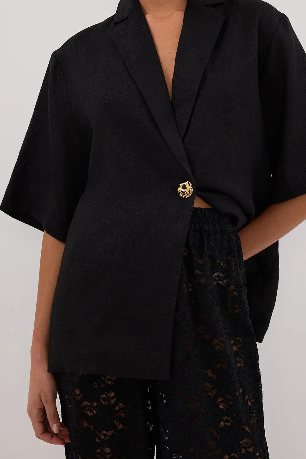 LOULA BLACK LACE PANT