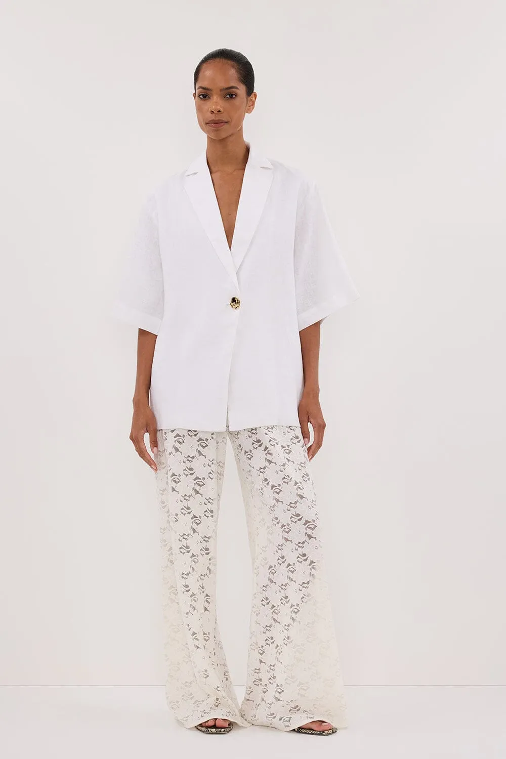 LOULA WHITE LACE PANT