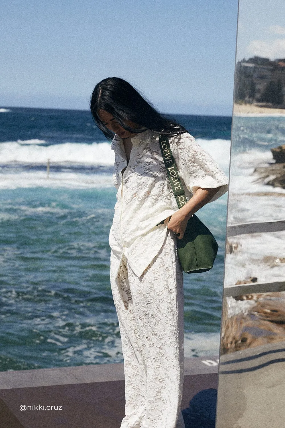 LOULA WHITE LACE PANT