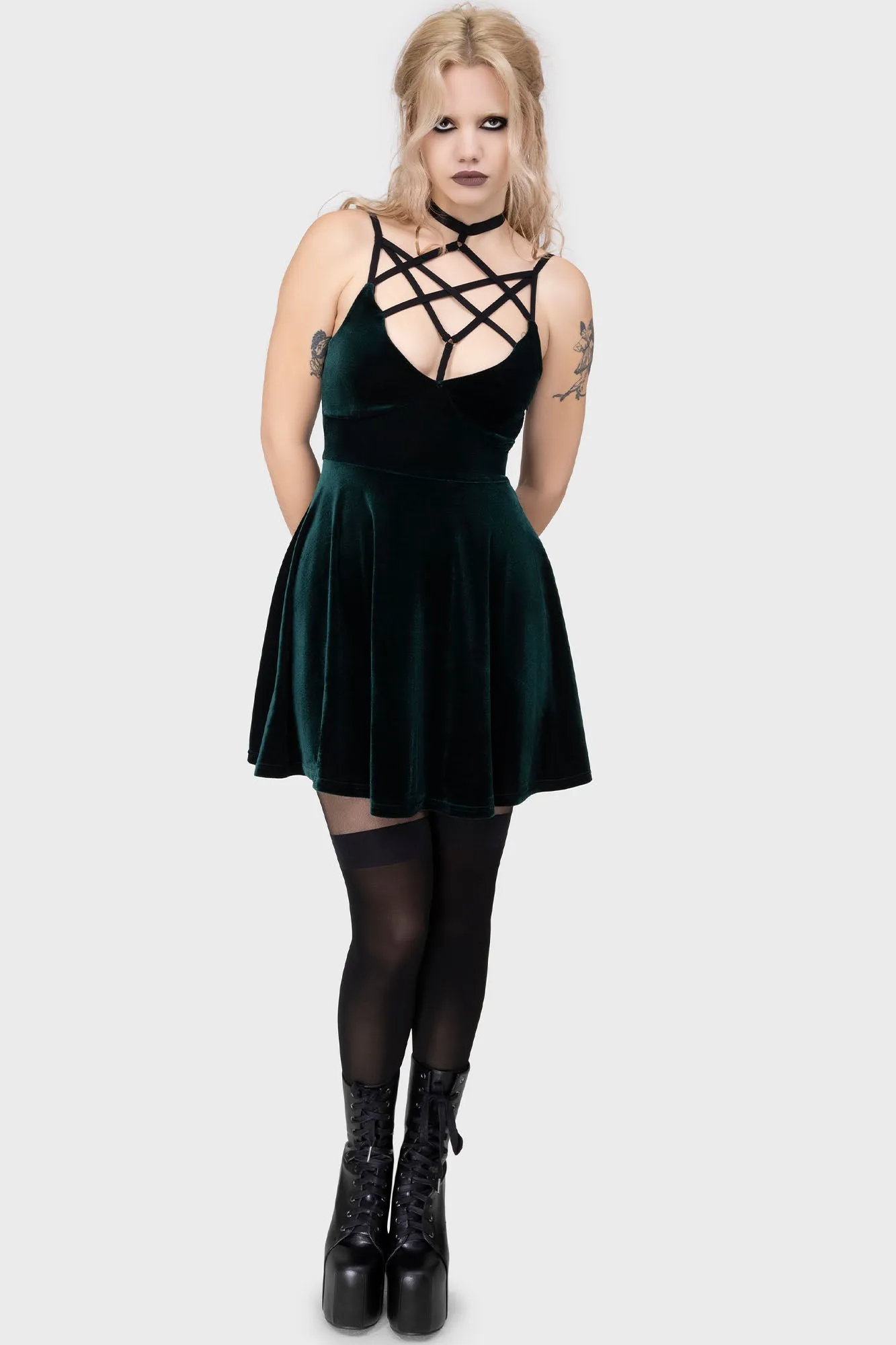 Magica Skater Dress [EMERALD]
