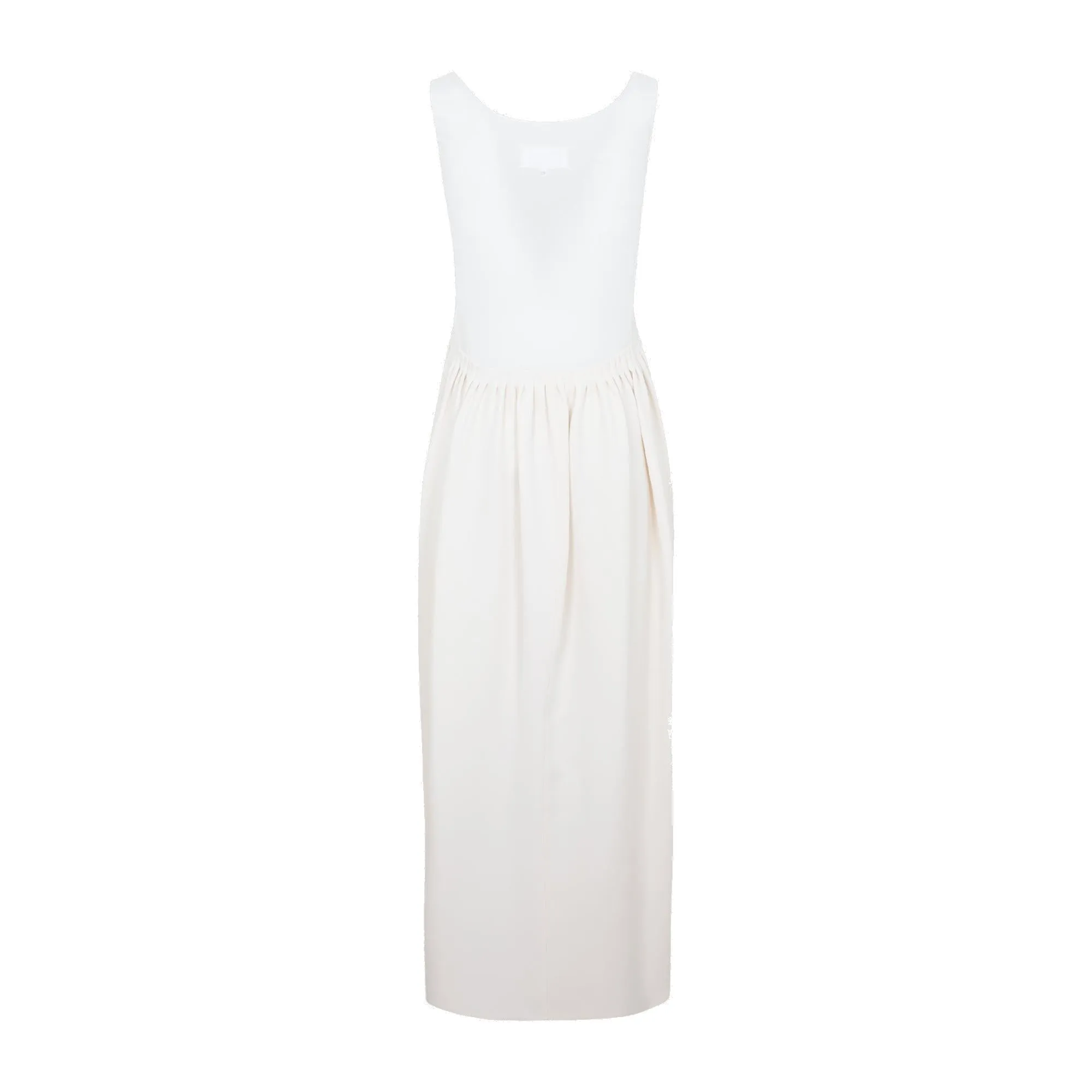 Maison Margiela Sheer Panelled Sleeveless Midi Dress