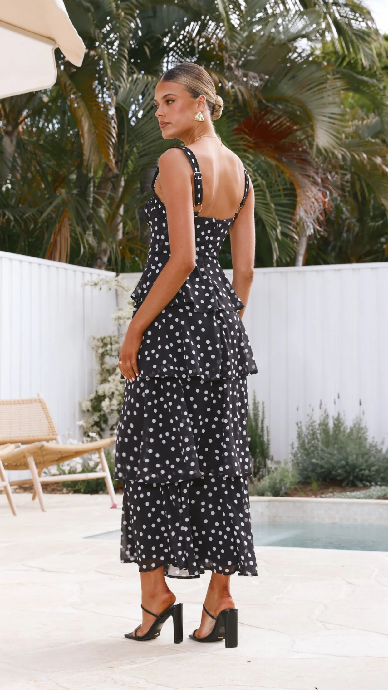 Maura Maxi Dress - Black/White