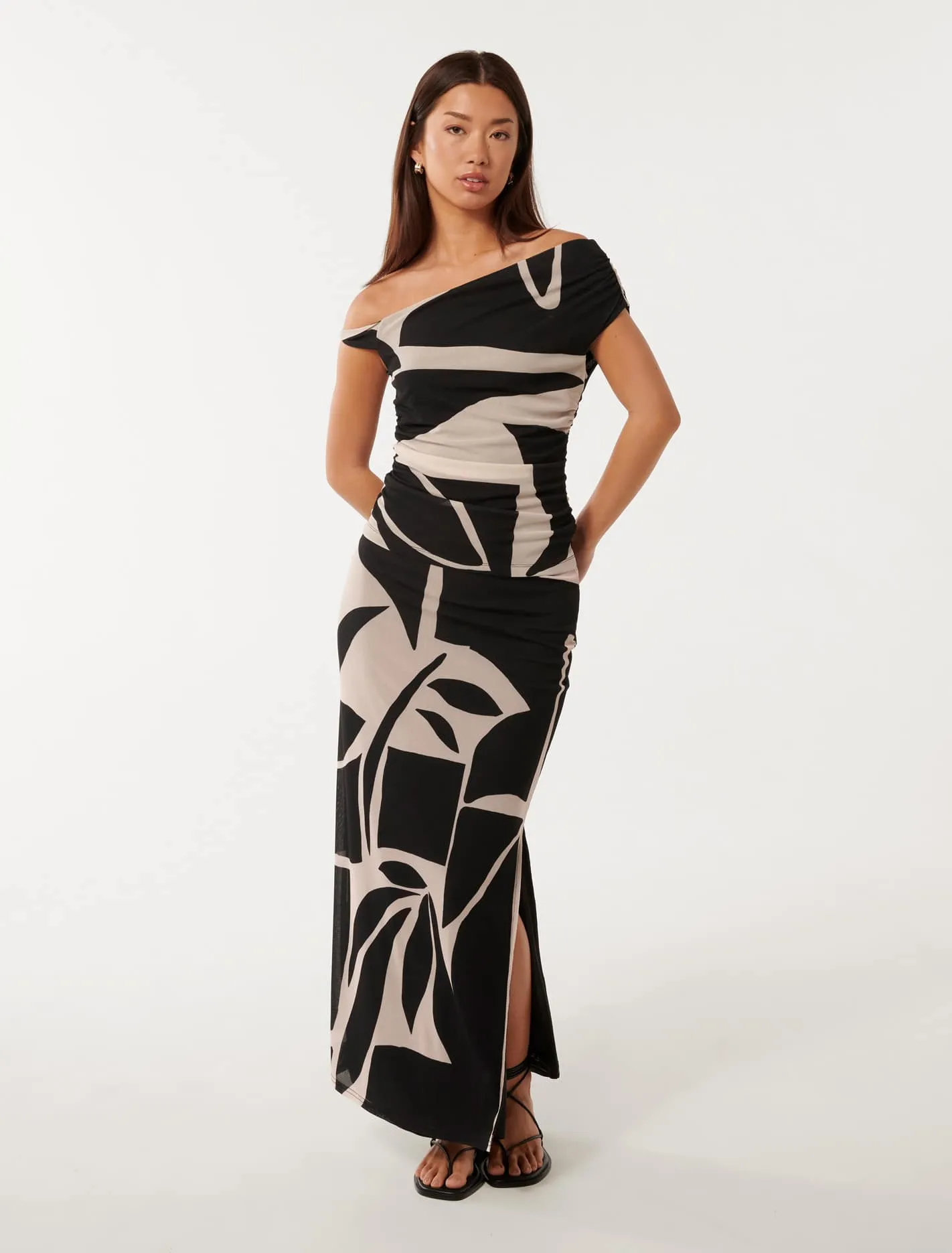 Mia Twist Side Printed Top