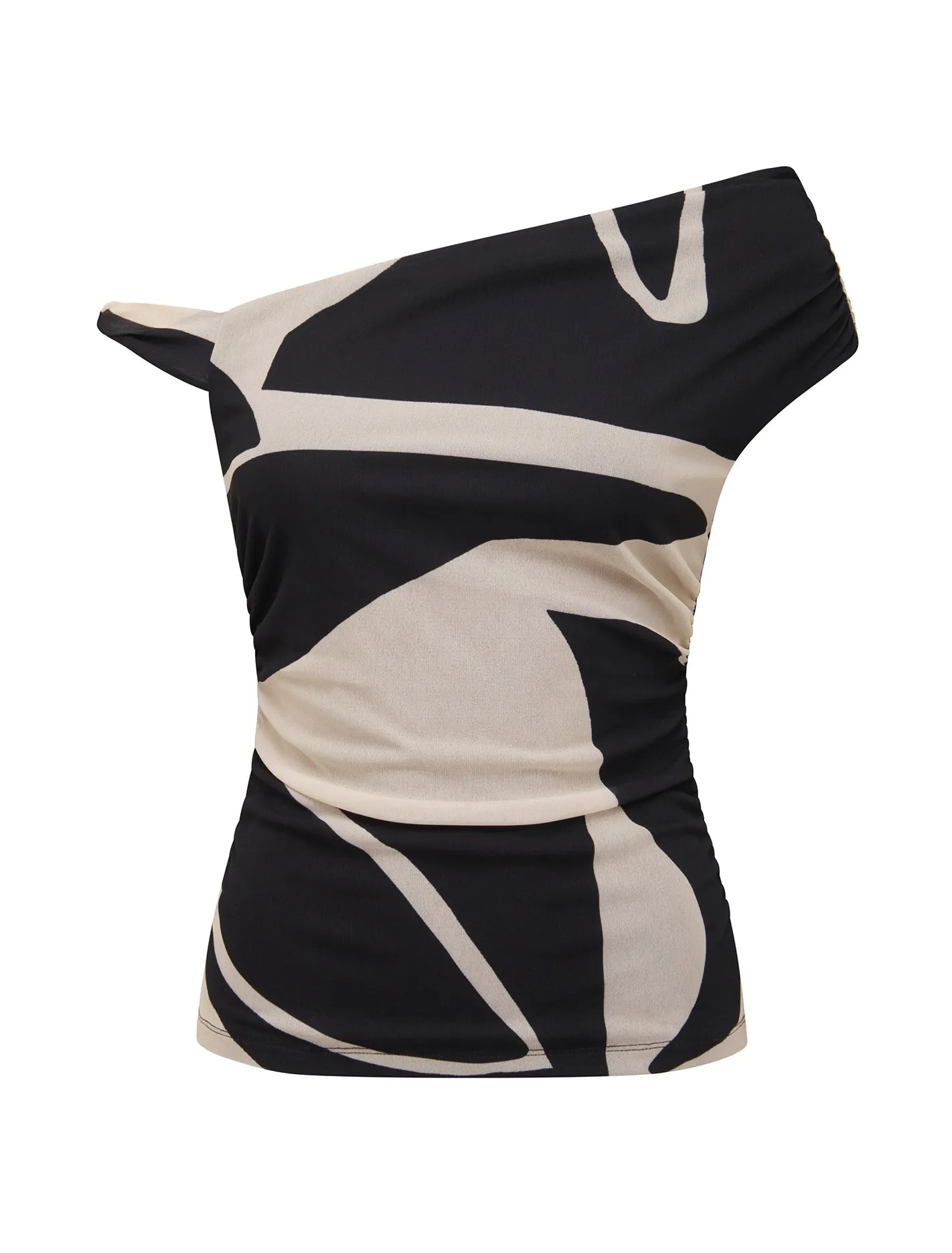Mia Twist Side Printed Top