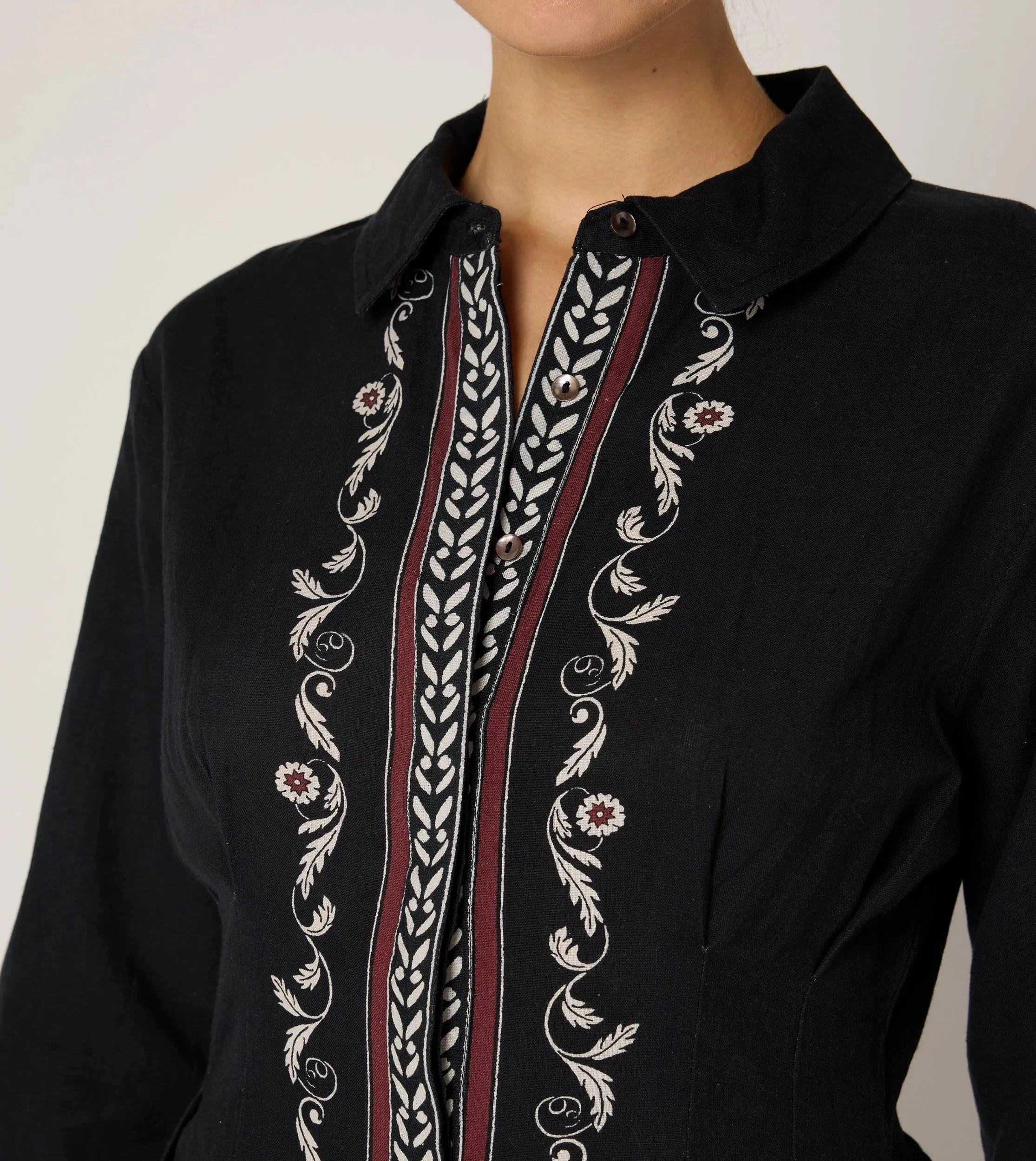 Mirela Midi Dress | Cardamon Black