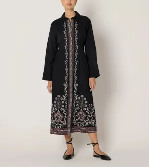 Mirela Midi Dress | Cardamon Black
