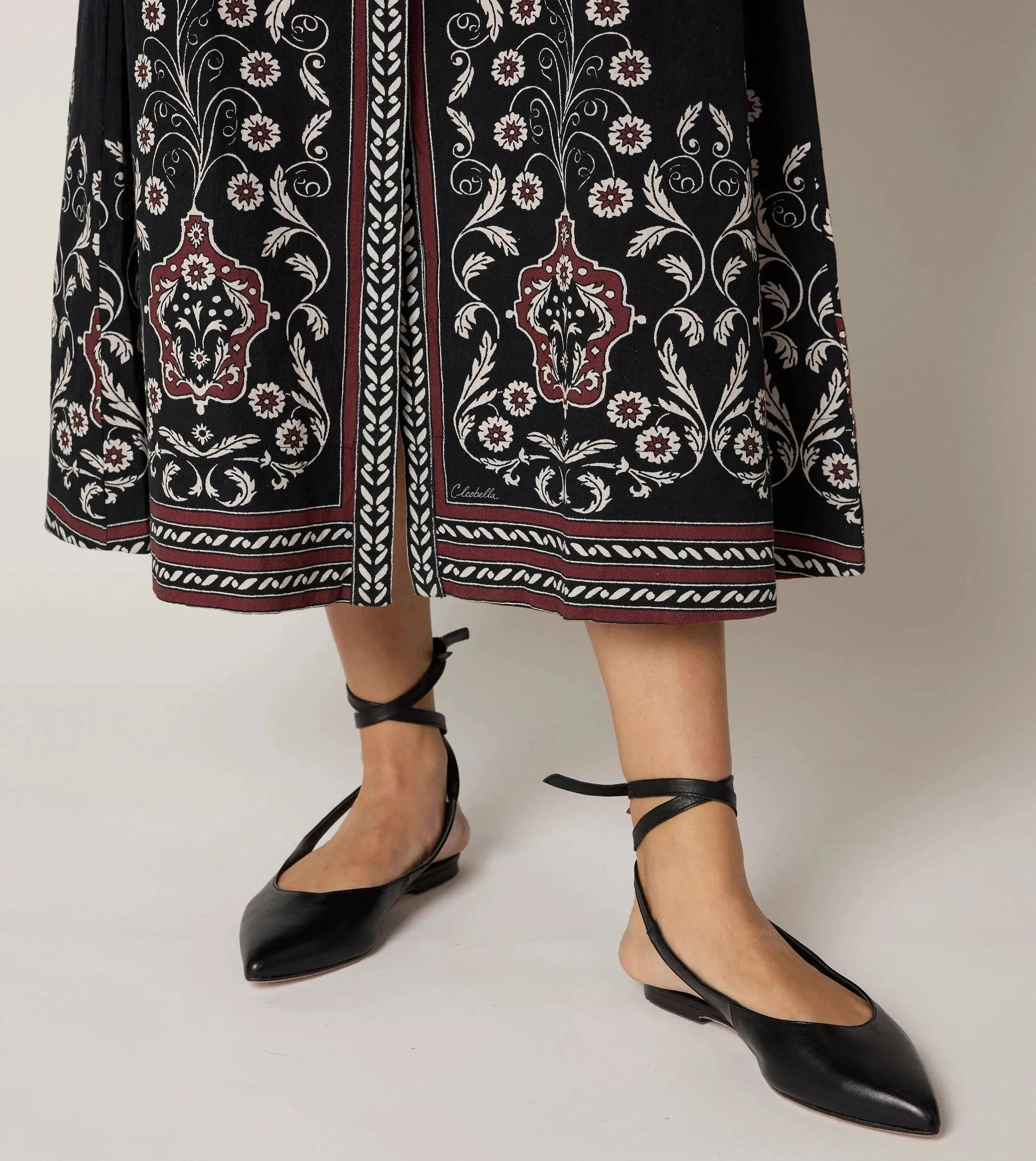 Mirela Midi Dress | Cardamon Black
