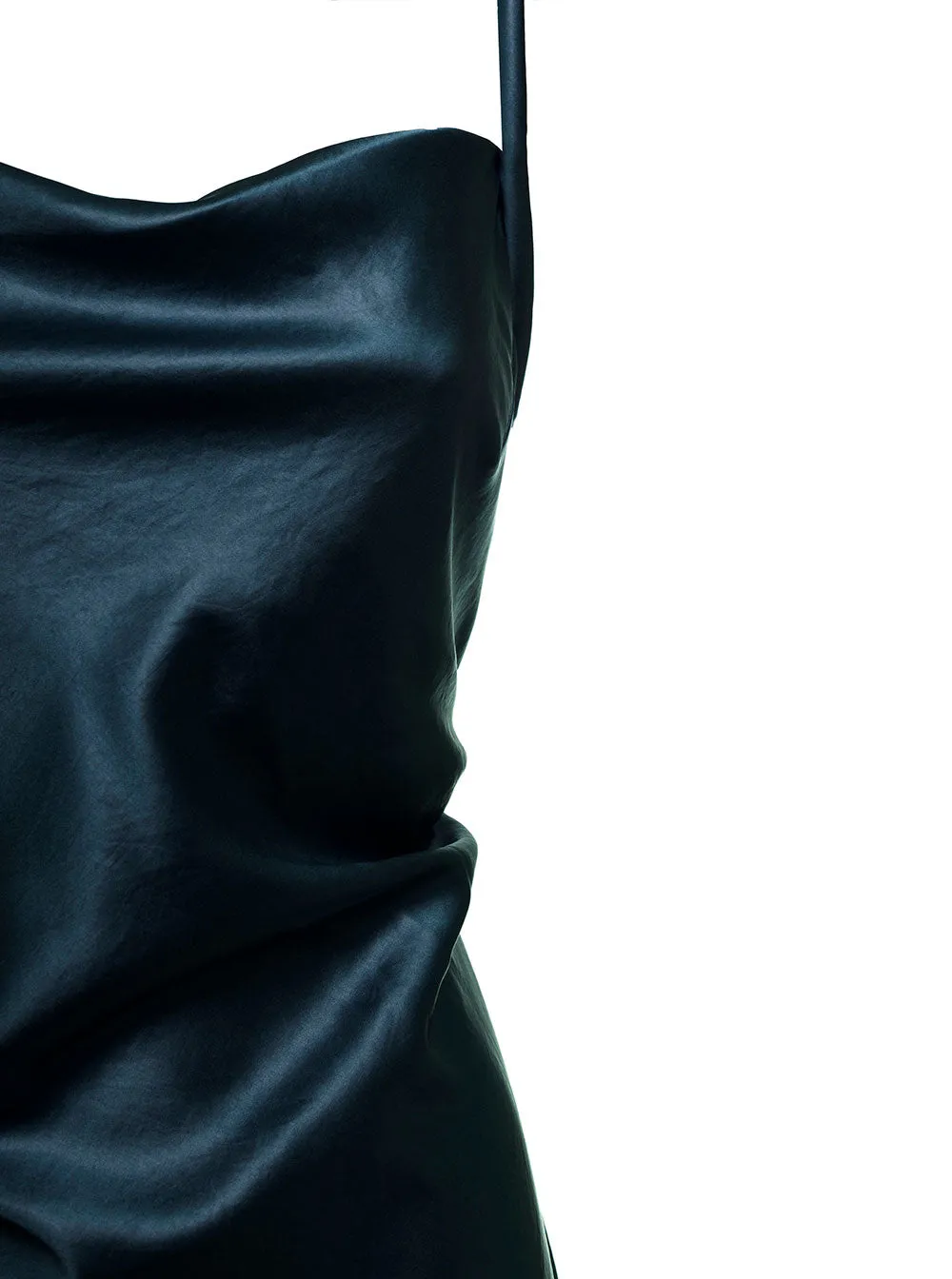 Nanushka Irma Fitted Satin Maxi Dress