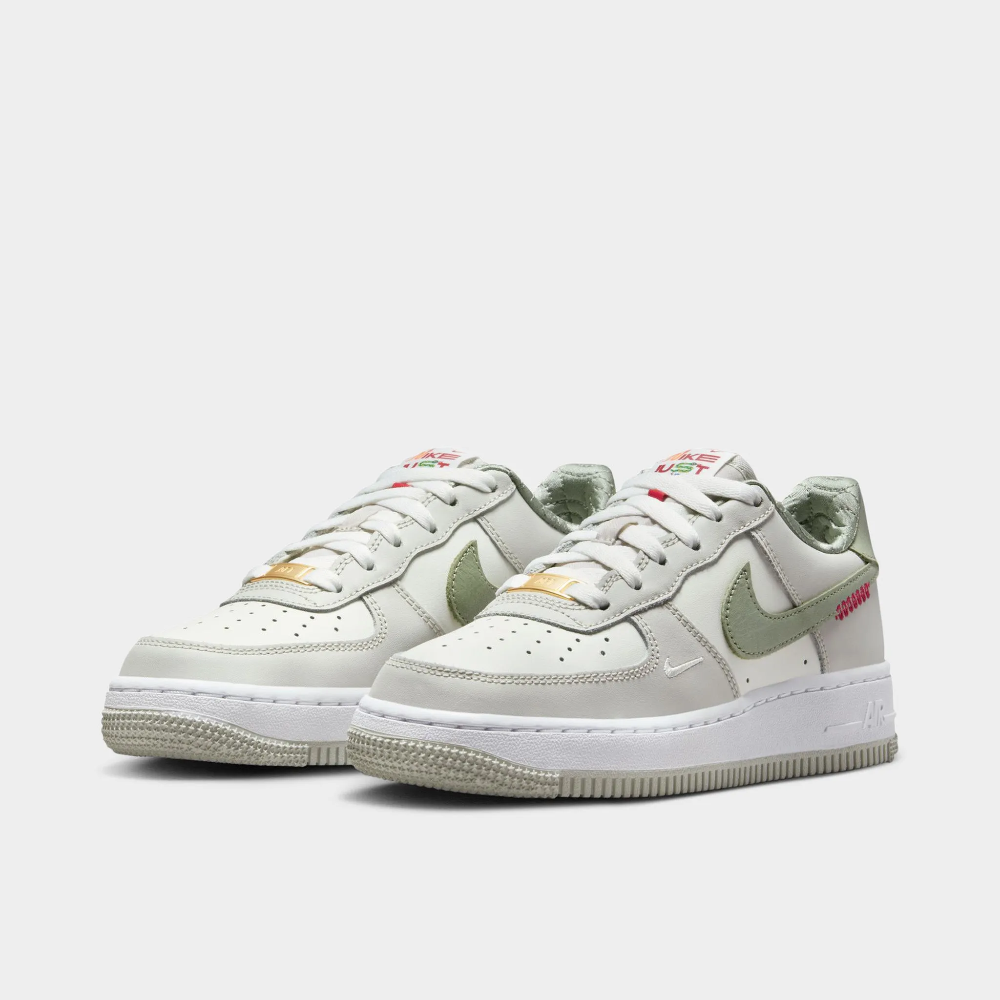 Nike Air Force 1 LV8 GS Sail / Olive Aura - White