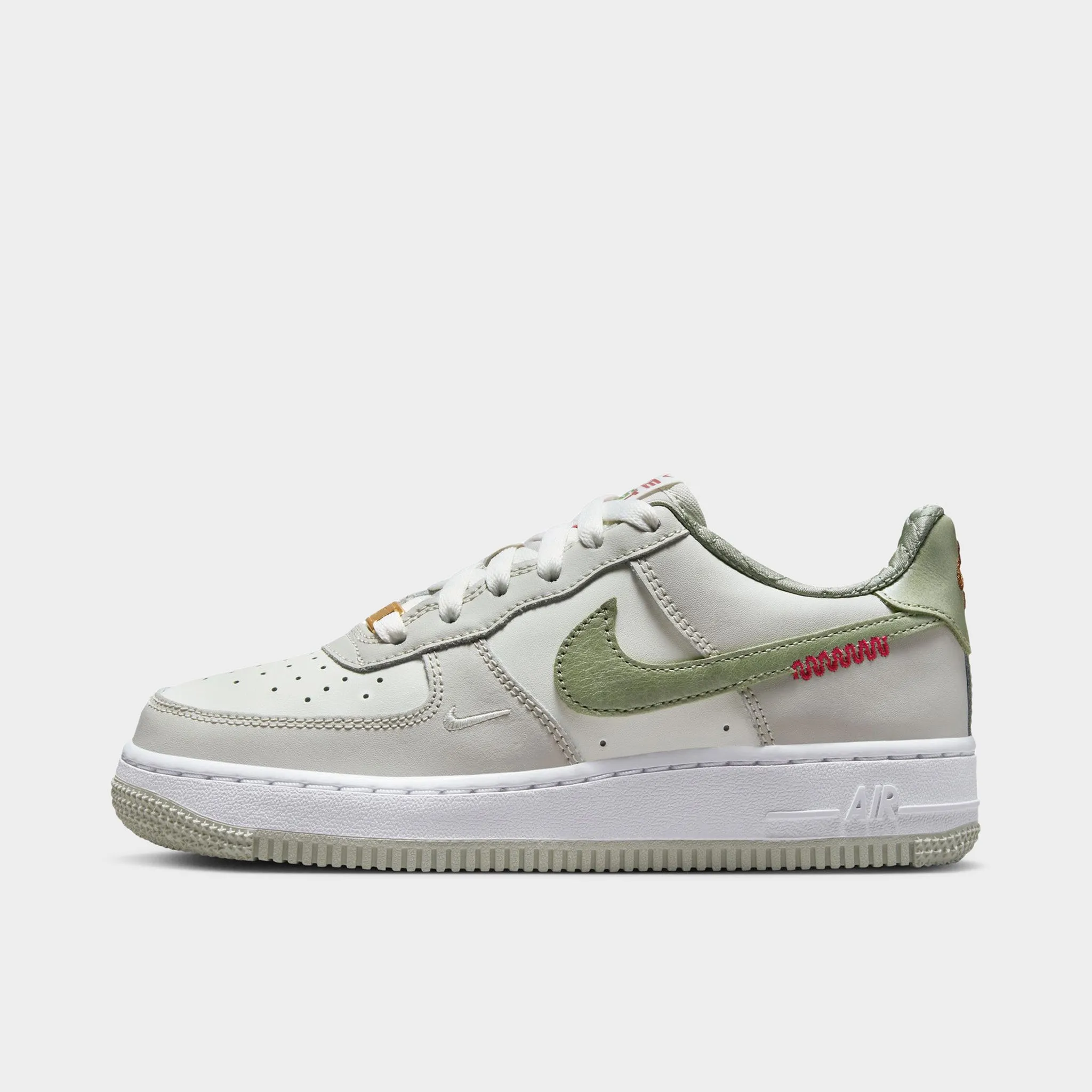 Nike Air Force 1 LV8 GS Sail / Olive Aura - White