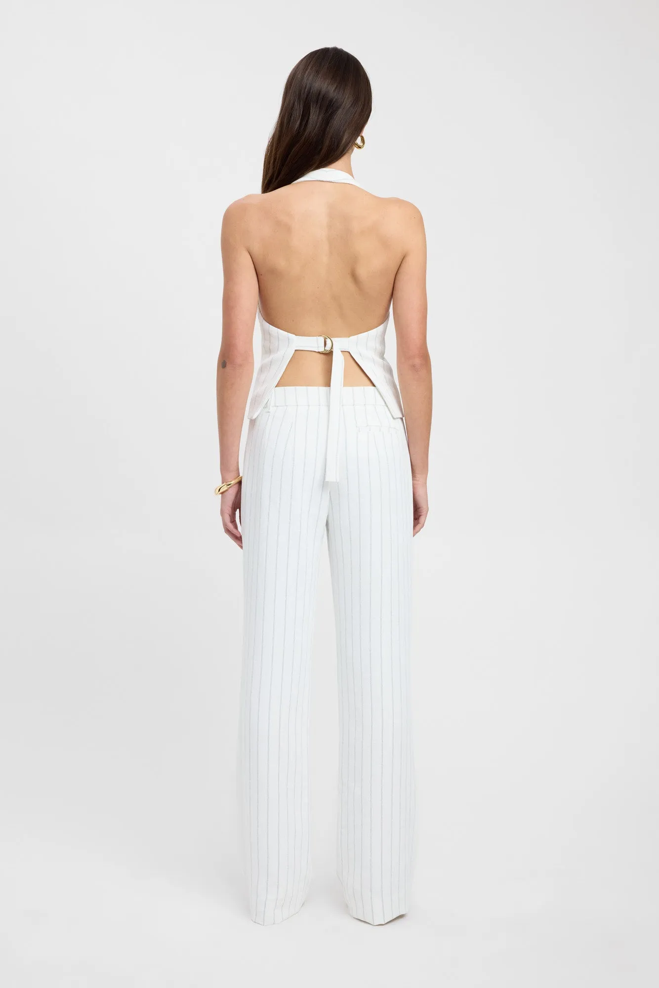 Oyster Pinstripe Pant