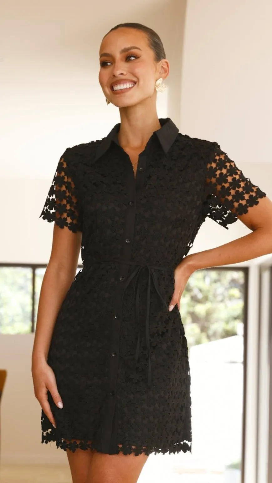 Penelope Mini Dress - Black