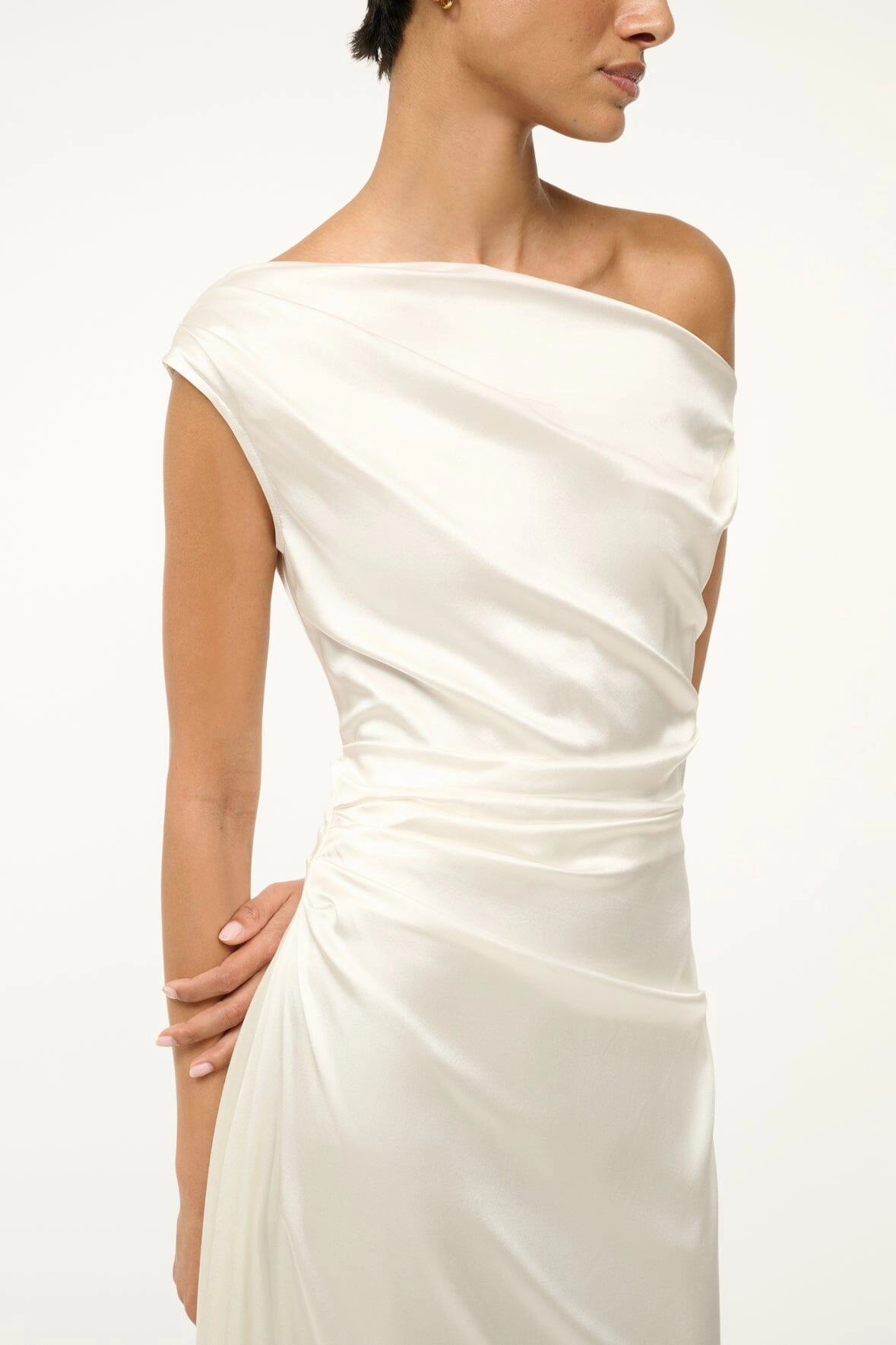 PHARE SILK DRESS | IVORY