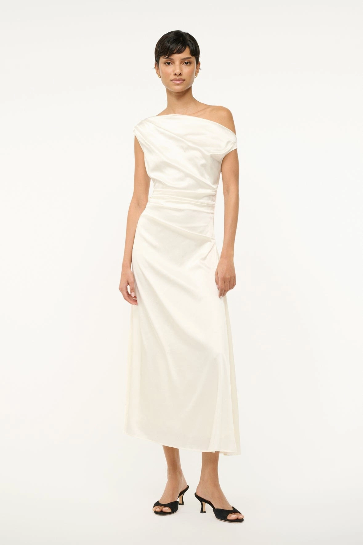 PHARE SILK DRESS | IVORY
