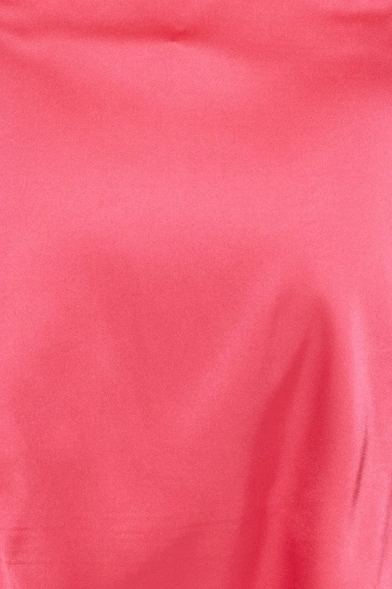Pink A Line Dress Mini