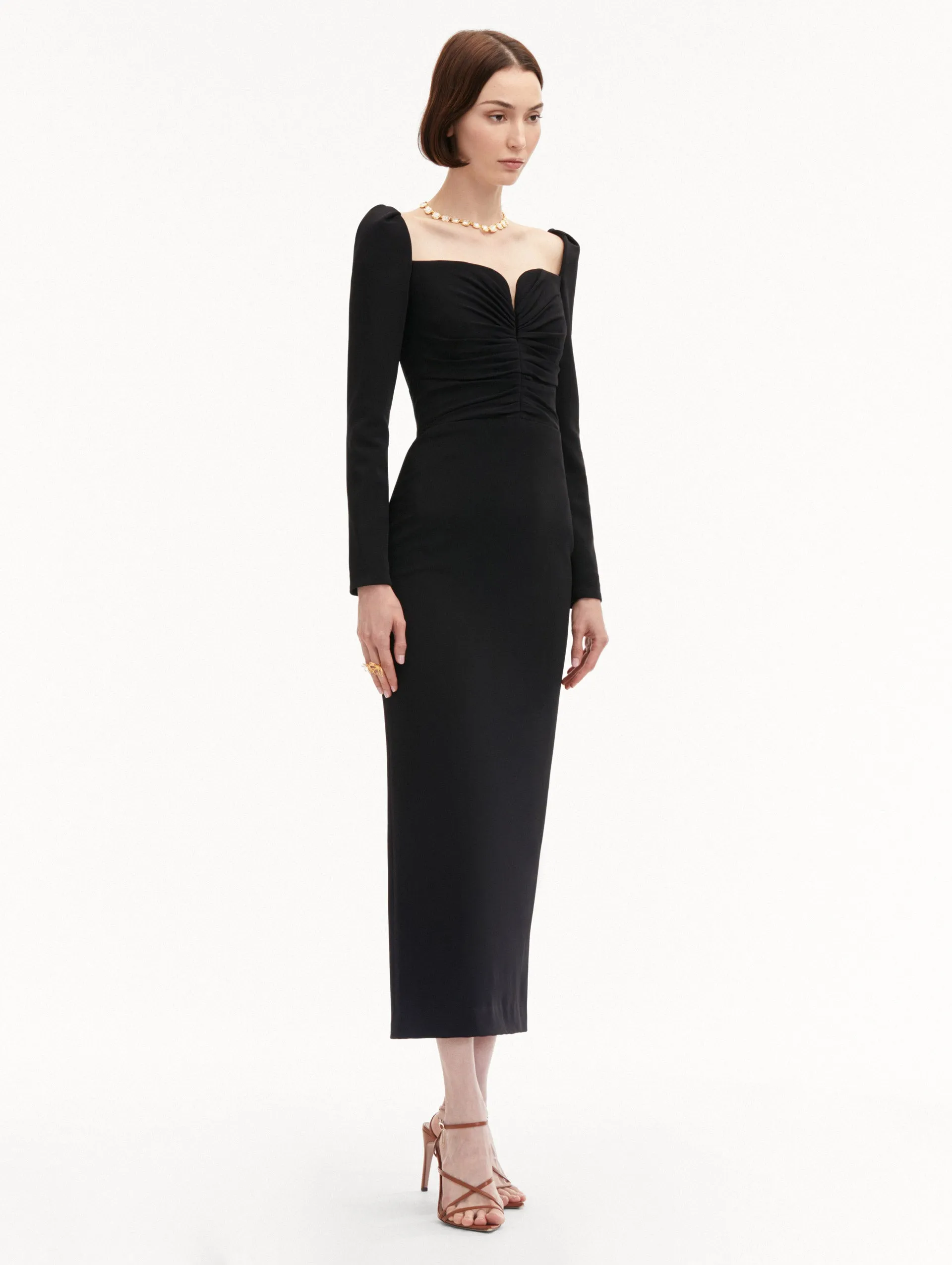 Plunging Sweetheart Cocktail Dress