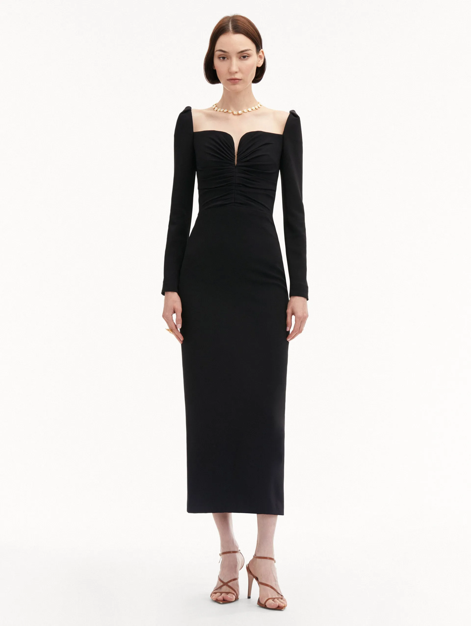 Plunging Sweetheart Cocktail Dress