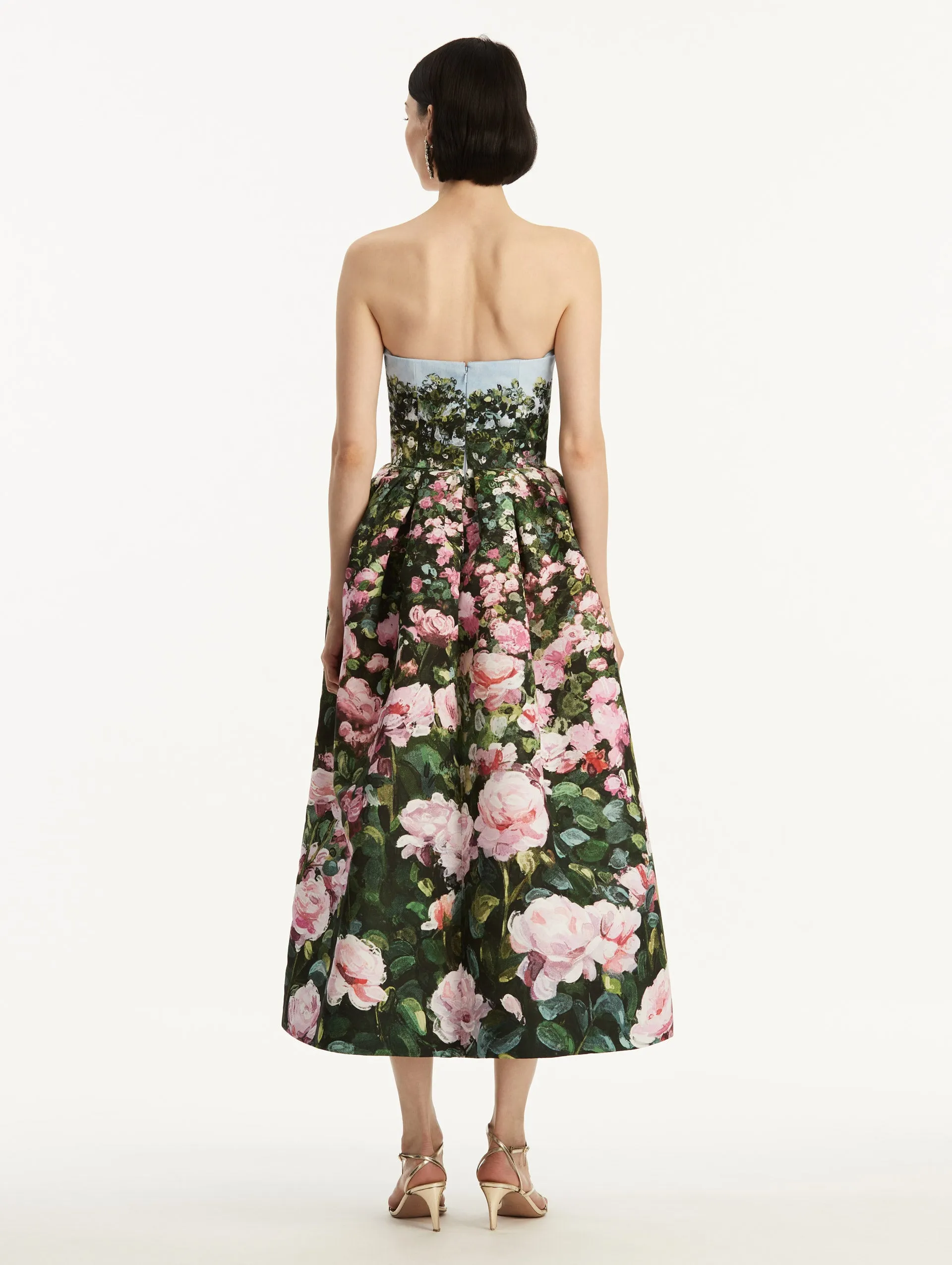 Rose Field Faille Cocktail Dress