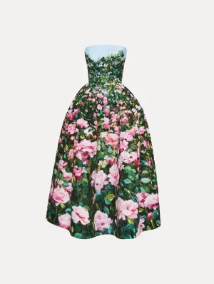 Rose Field Faille Cocktail Dress