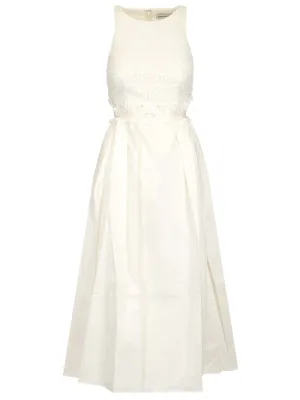 Self-Portrait Lace Detailed Cut-Out Midi Dress