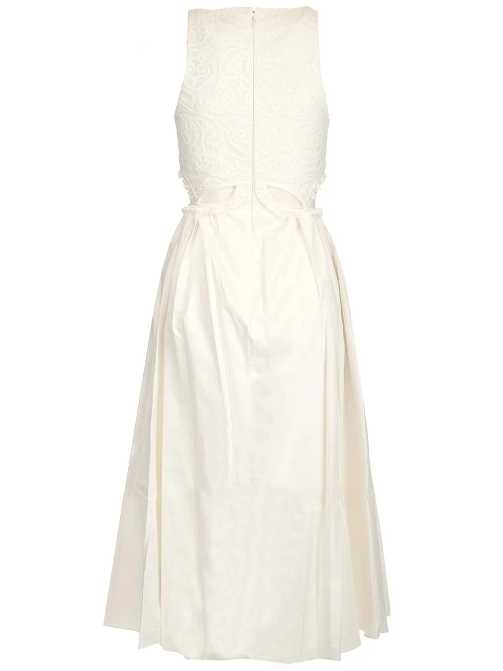 Self-Portrait Lace Detailed Cut-Out Midi Dress