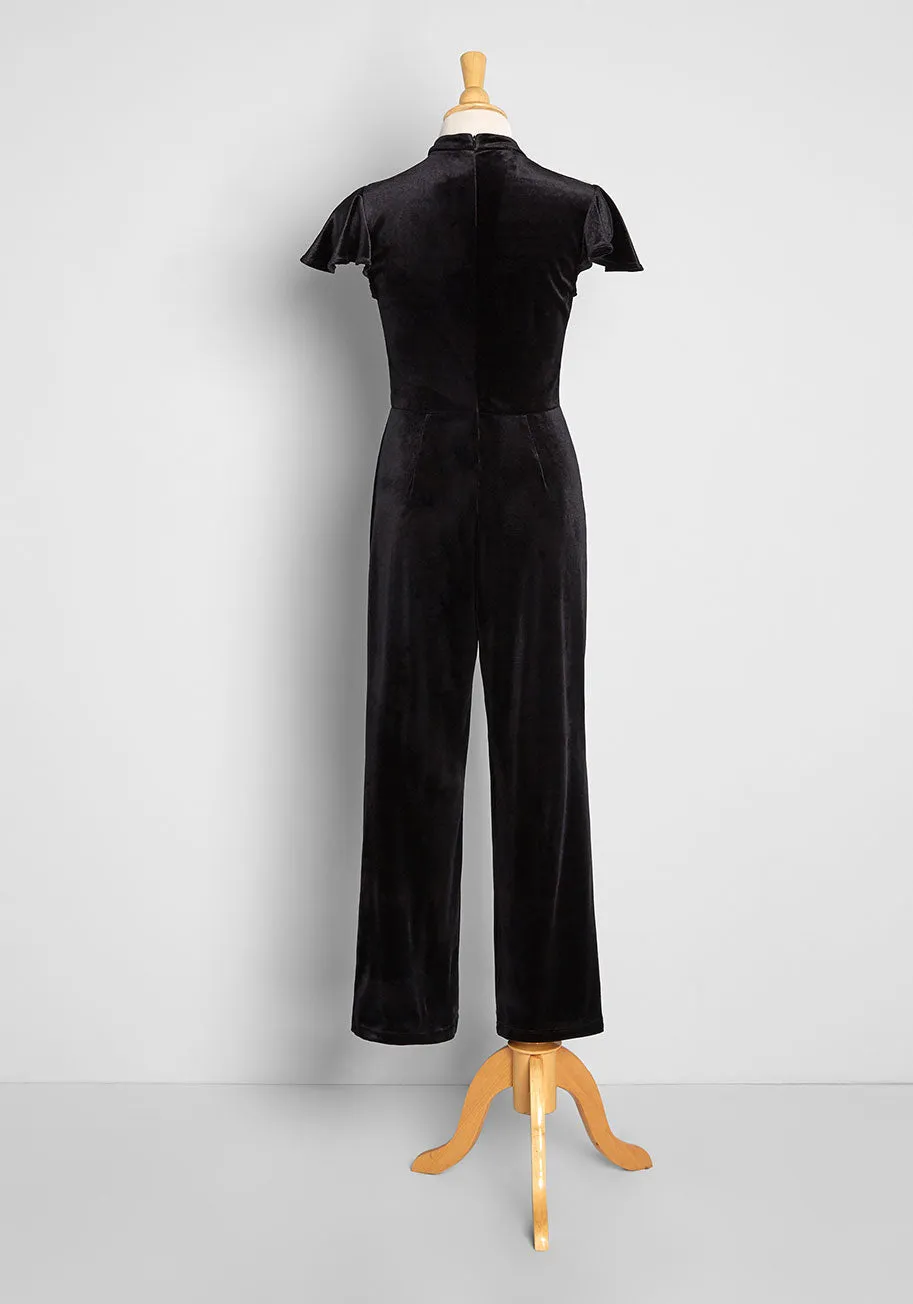 Shine With Me Velvet Jumpsuit