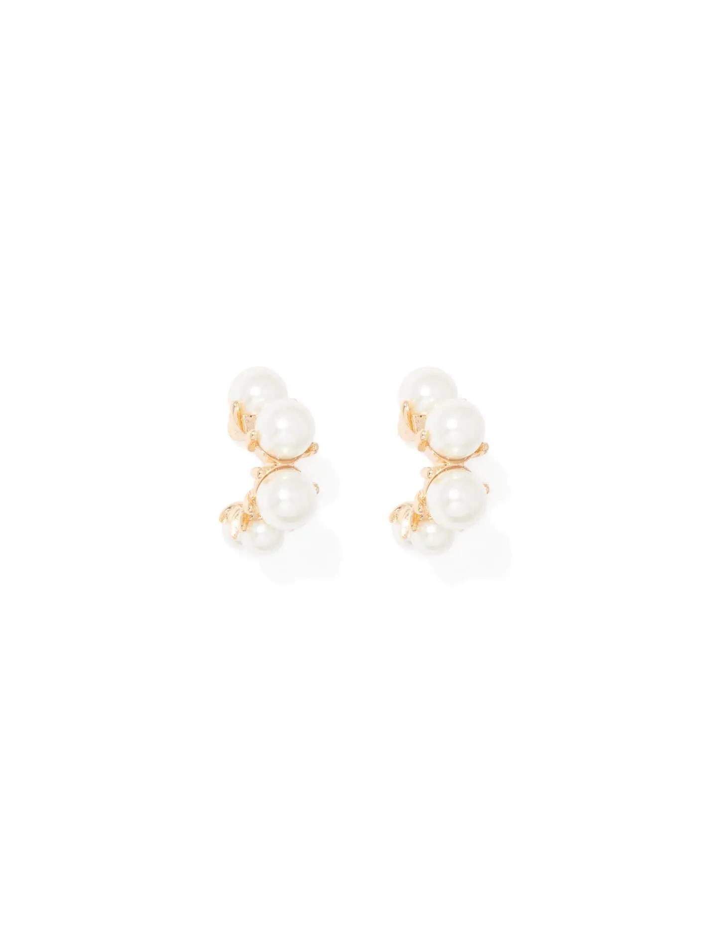 Signature Summer Small Pearl Hoop Earrings