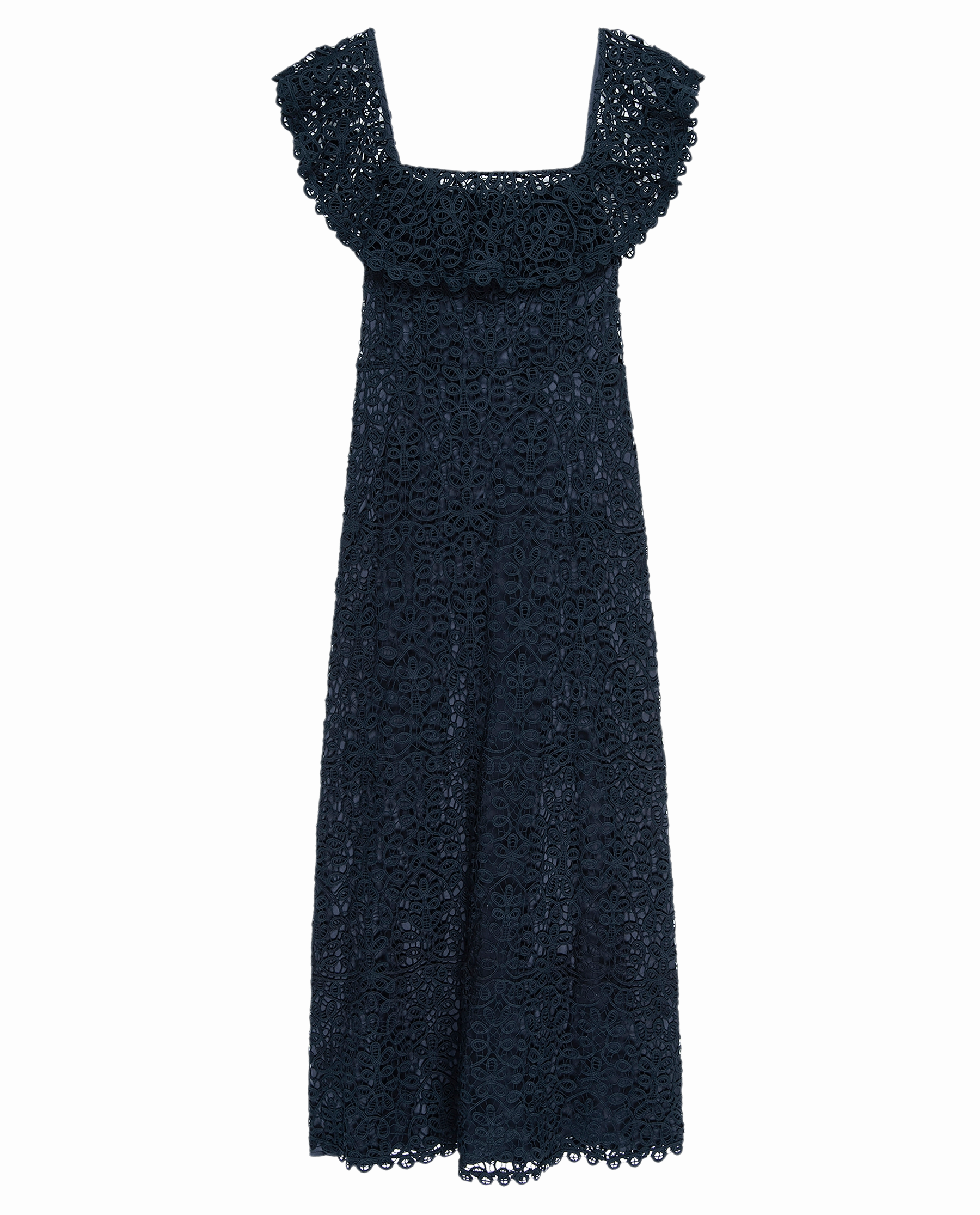 The Balcony Dress. -- Navy