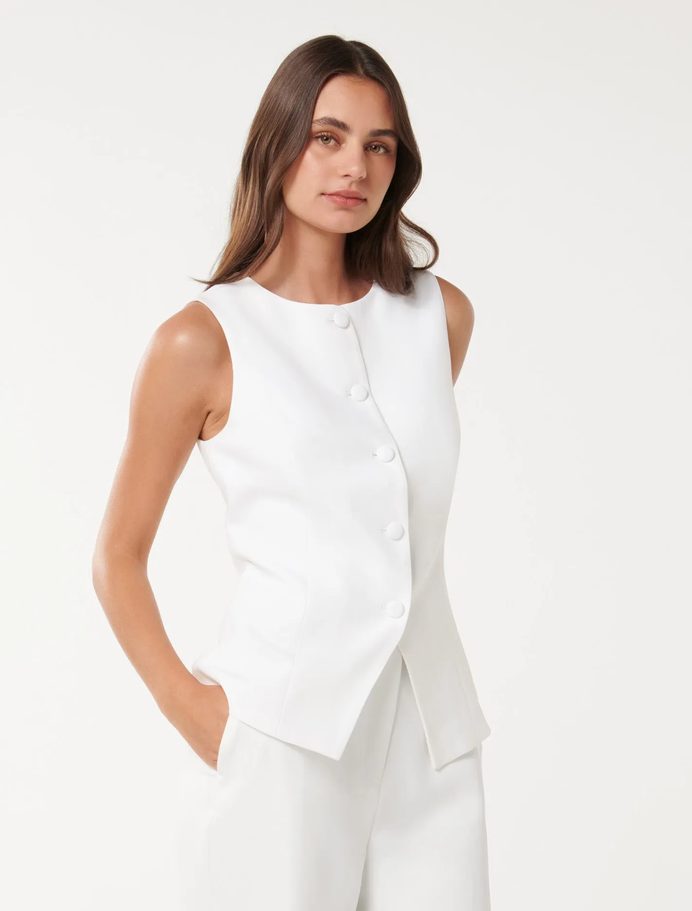 Toni High Neck Waistcoat