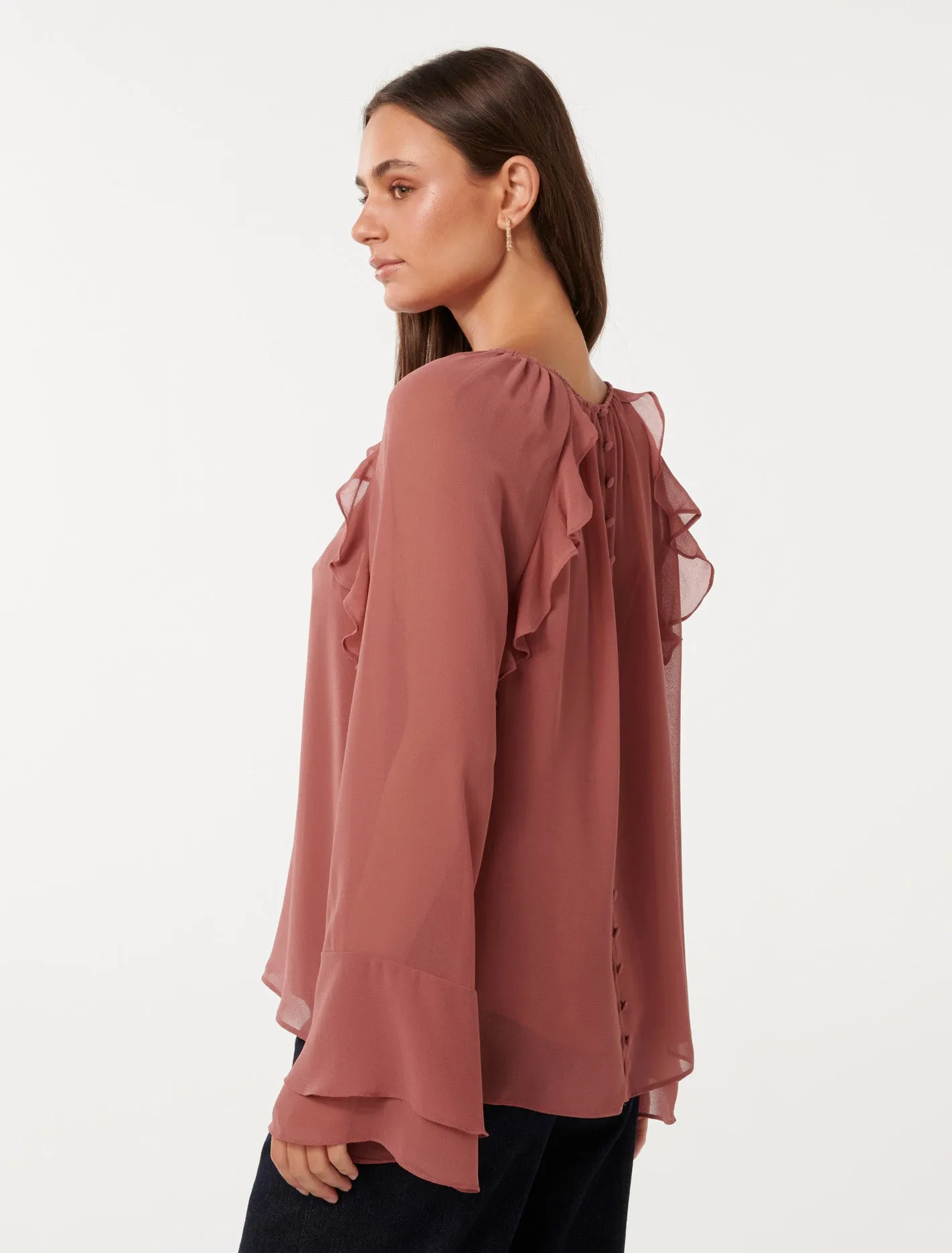 Tori Ruffle Blouse