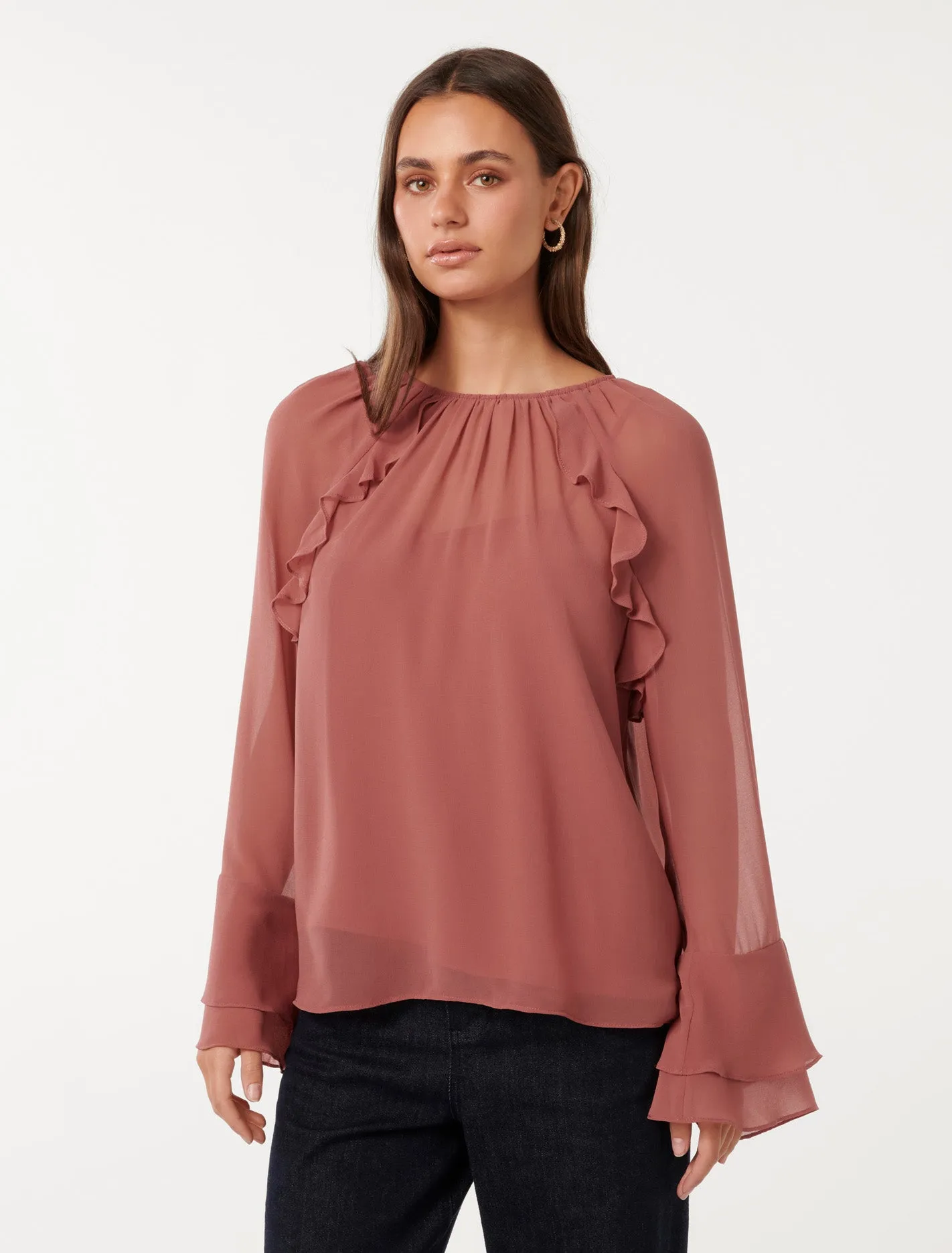 Tori Ruffle Blouse