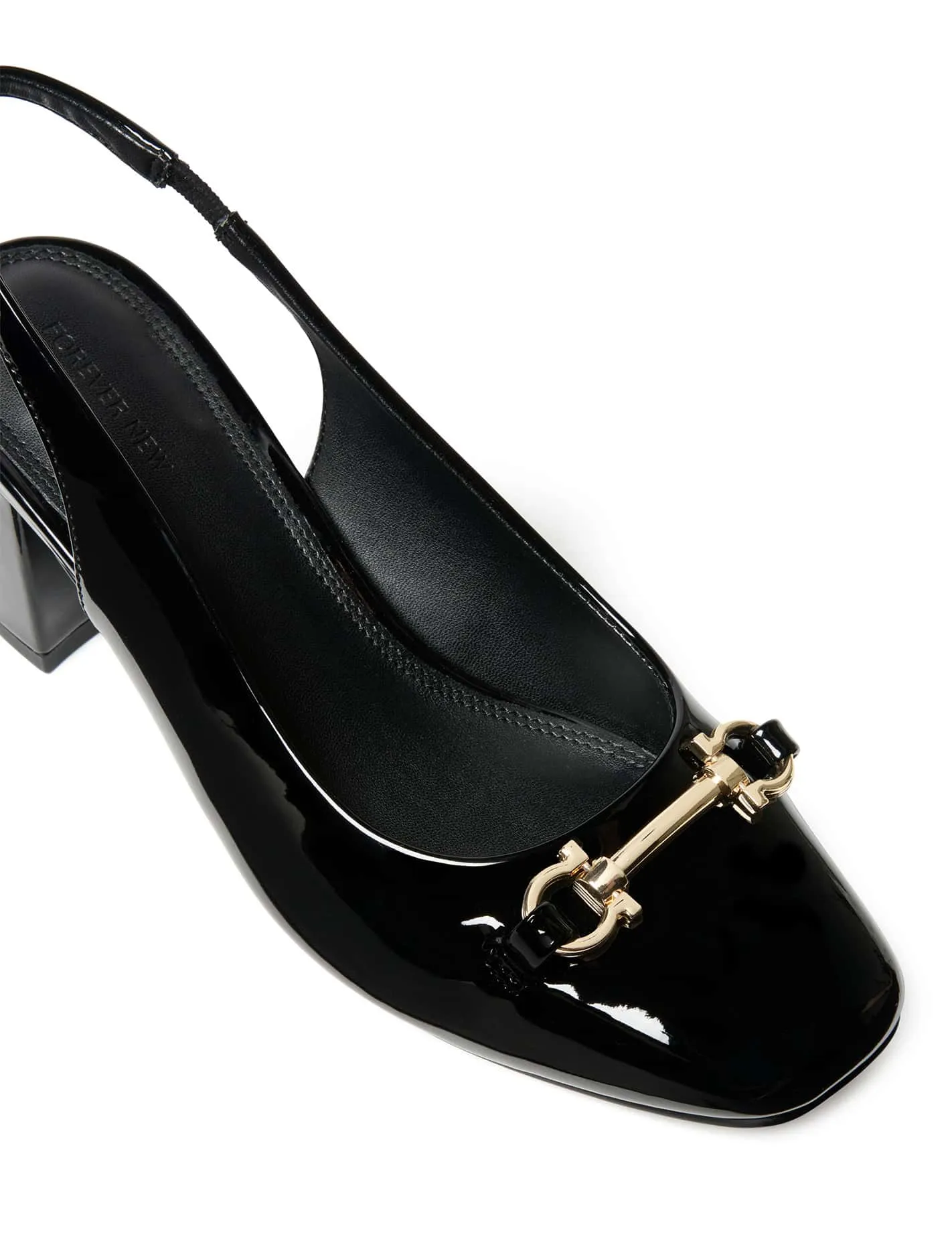 Valeria Bit Trim Slingback Block Heel