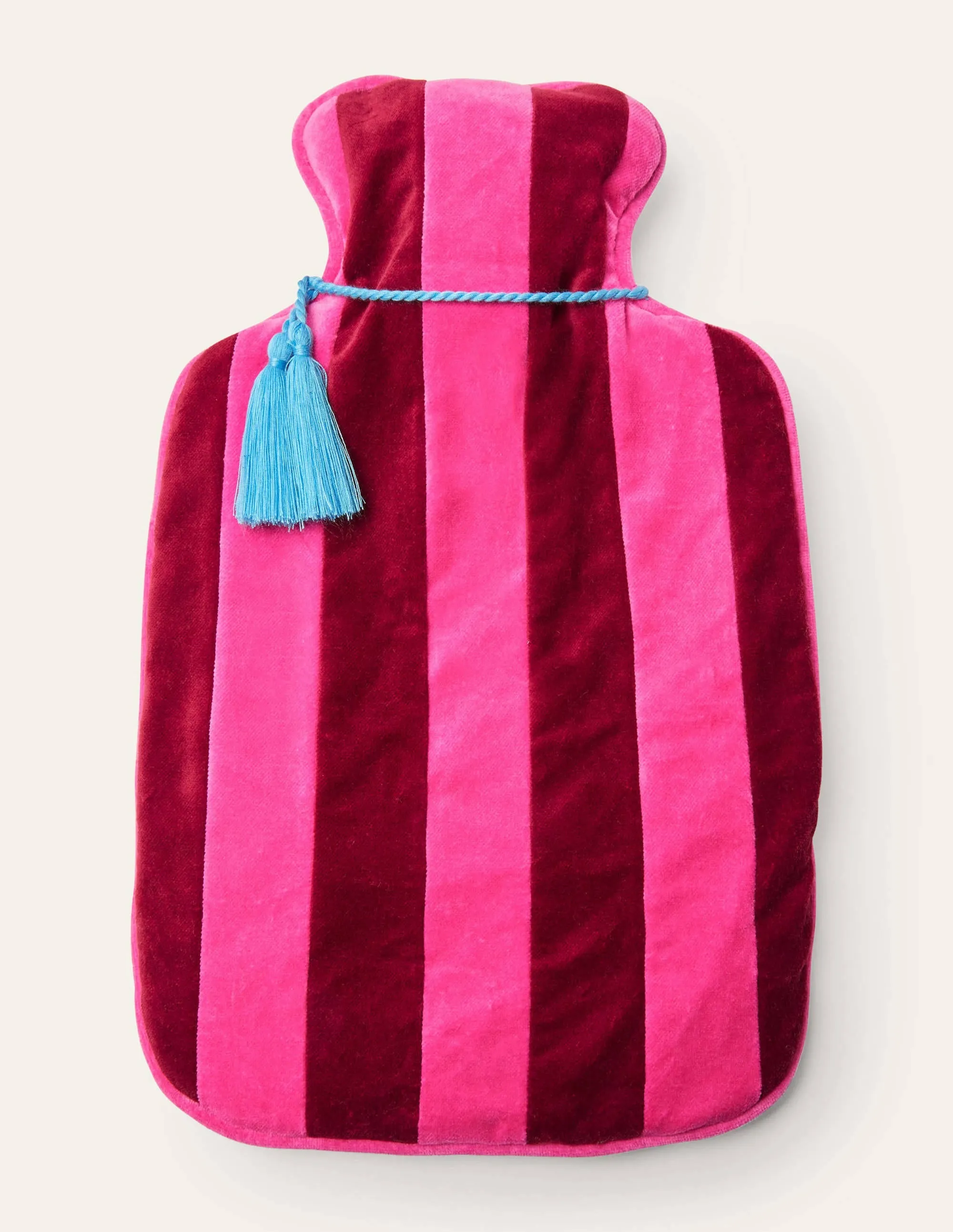 Velvet Hot Water Bottle-Festival Pink/Wine