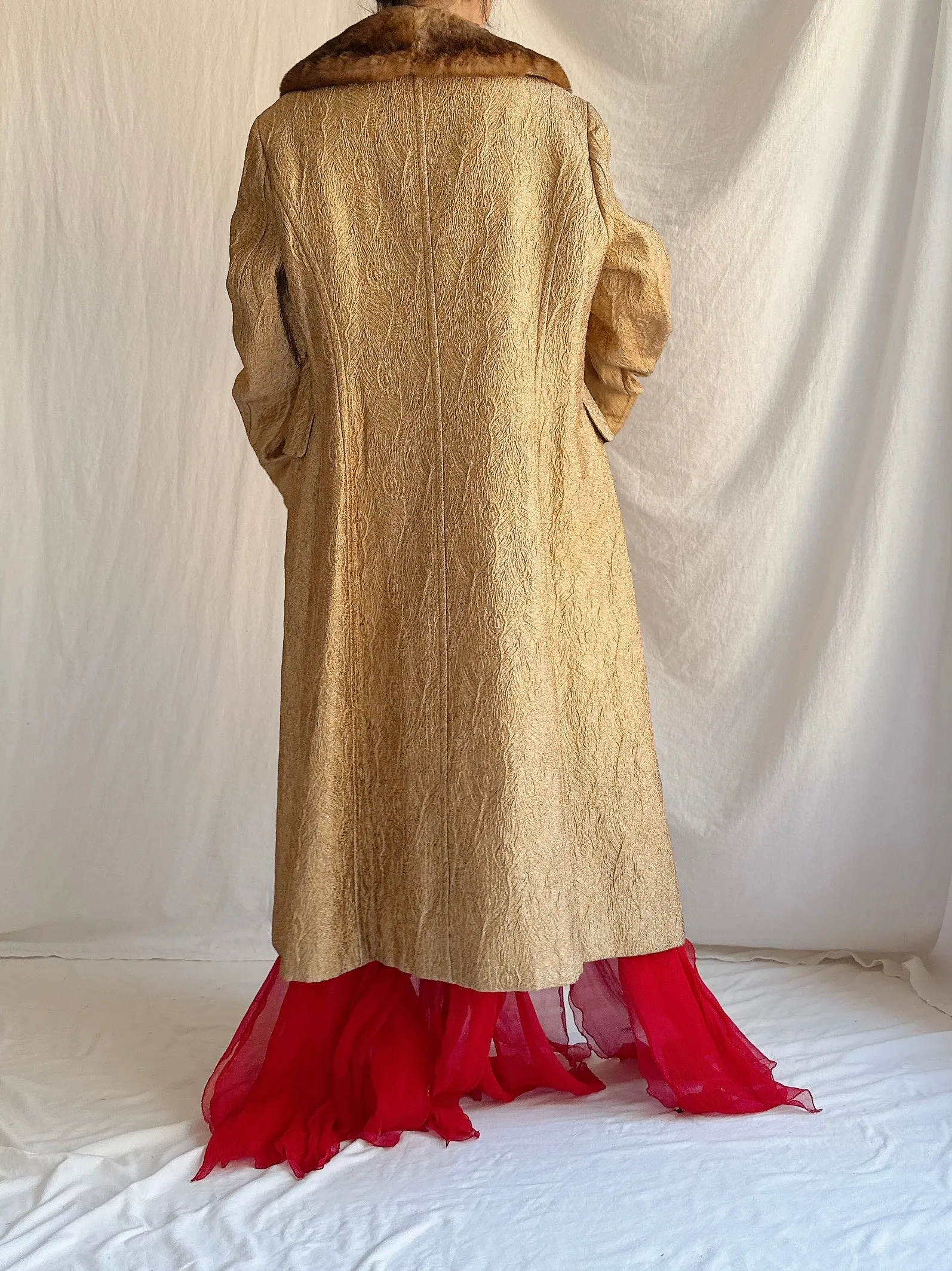 Vintage Alberta Ferretti Lame' Coat - M