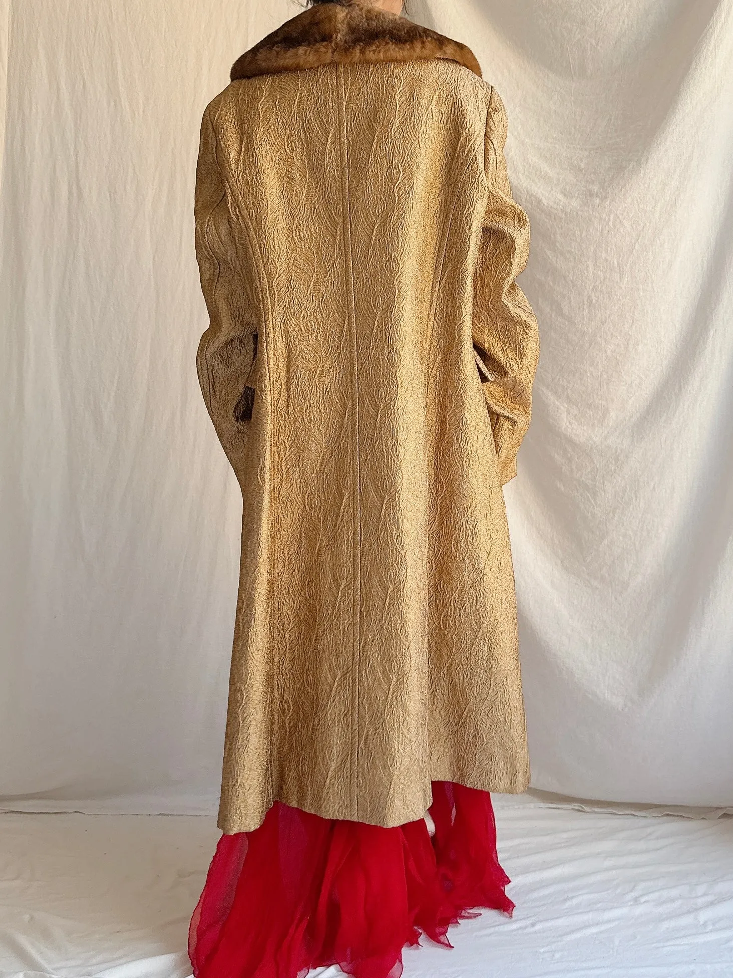 Vintage Alberta Ferretti Lame' Coat - M