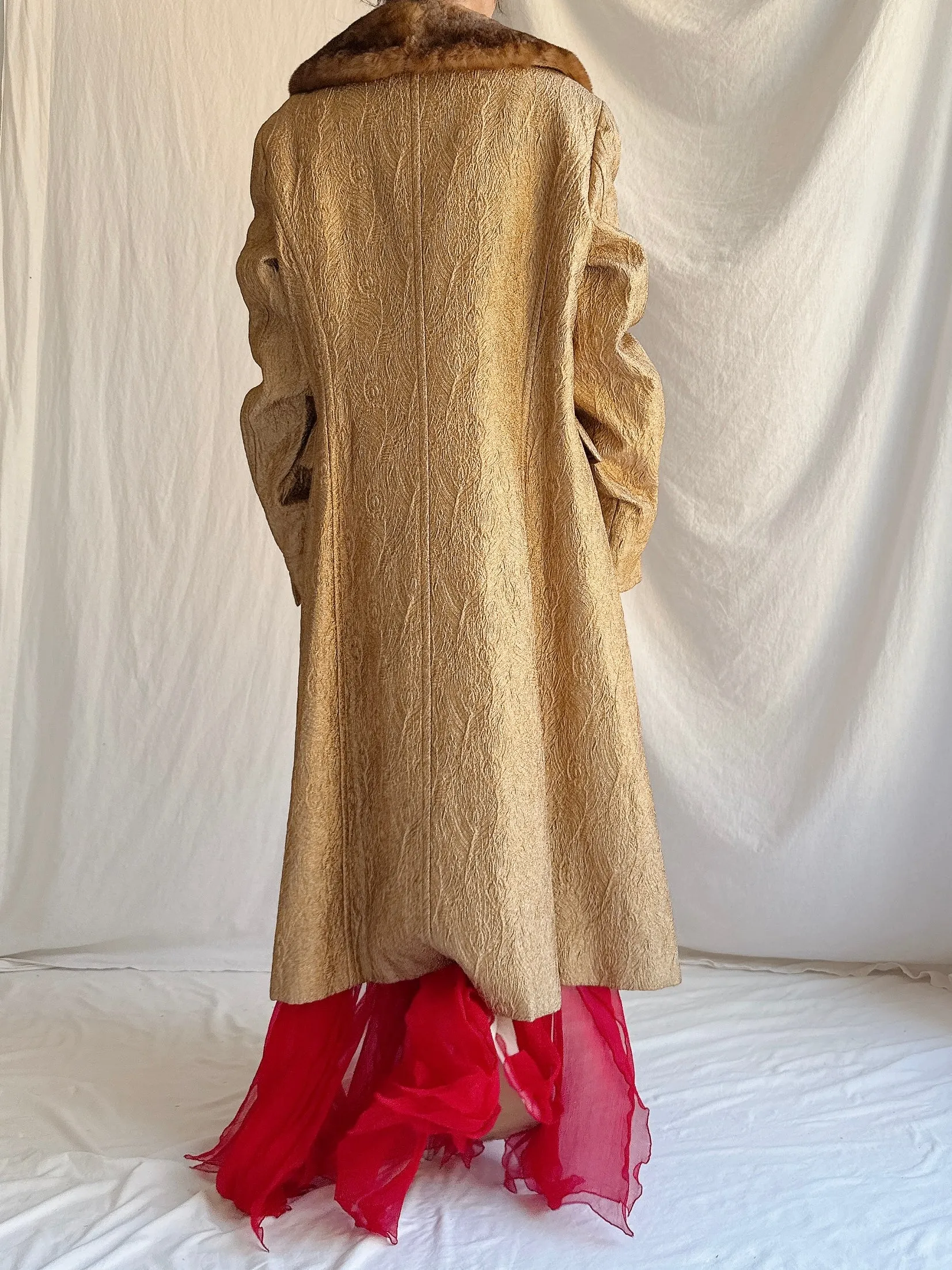 Vintage Alberta Ferretti Lame' Coat - M